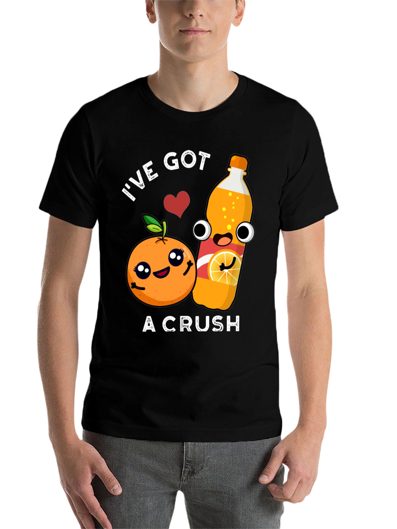 Black I've Got A Crush Graphic Tee view 7