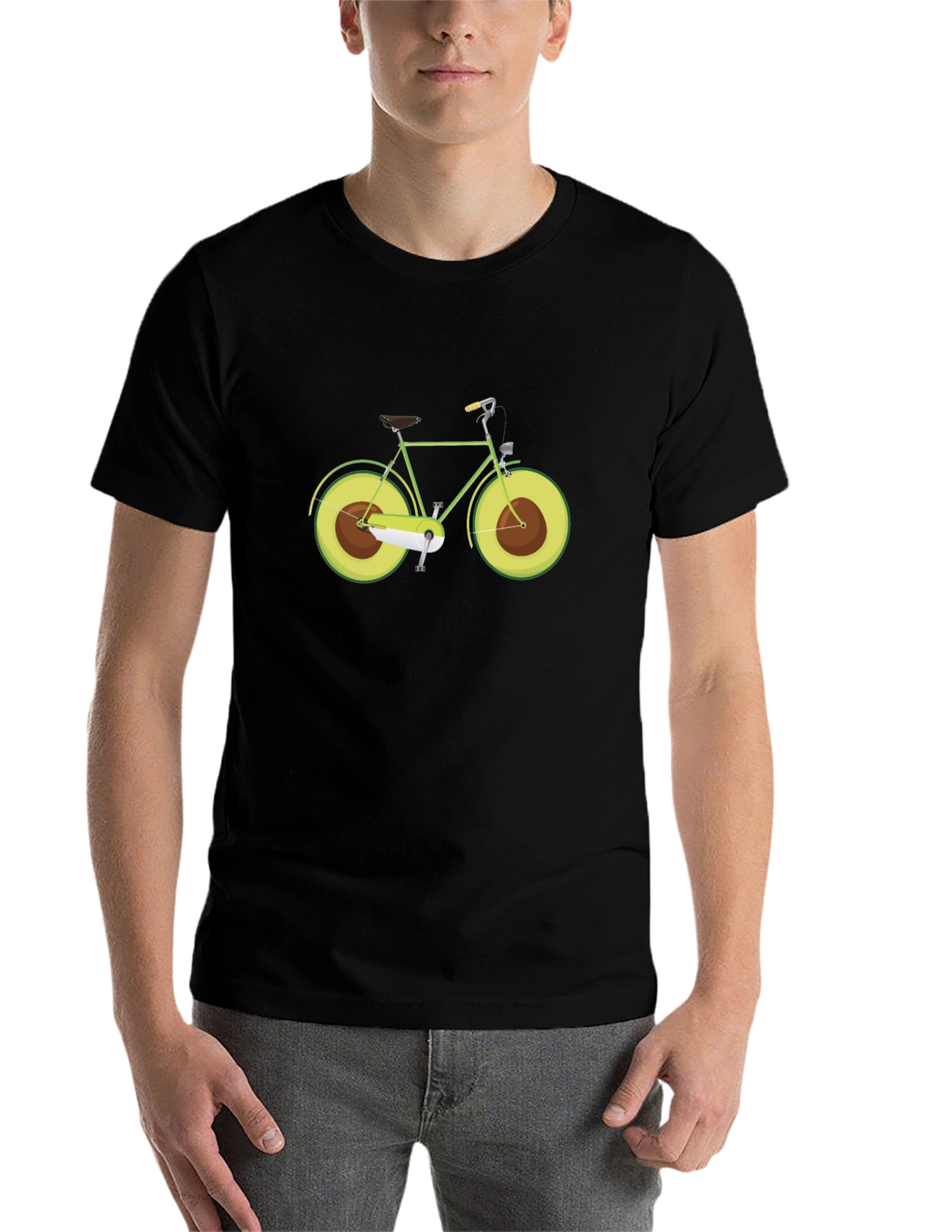 Black Avocado Bicycle Graphic Tee view 7