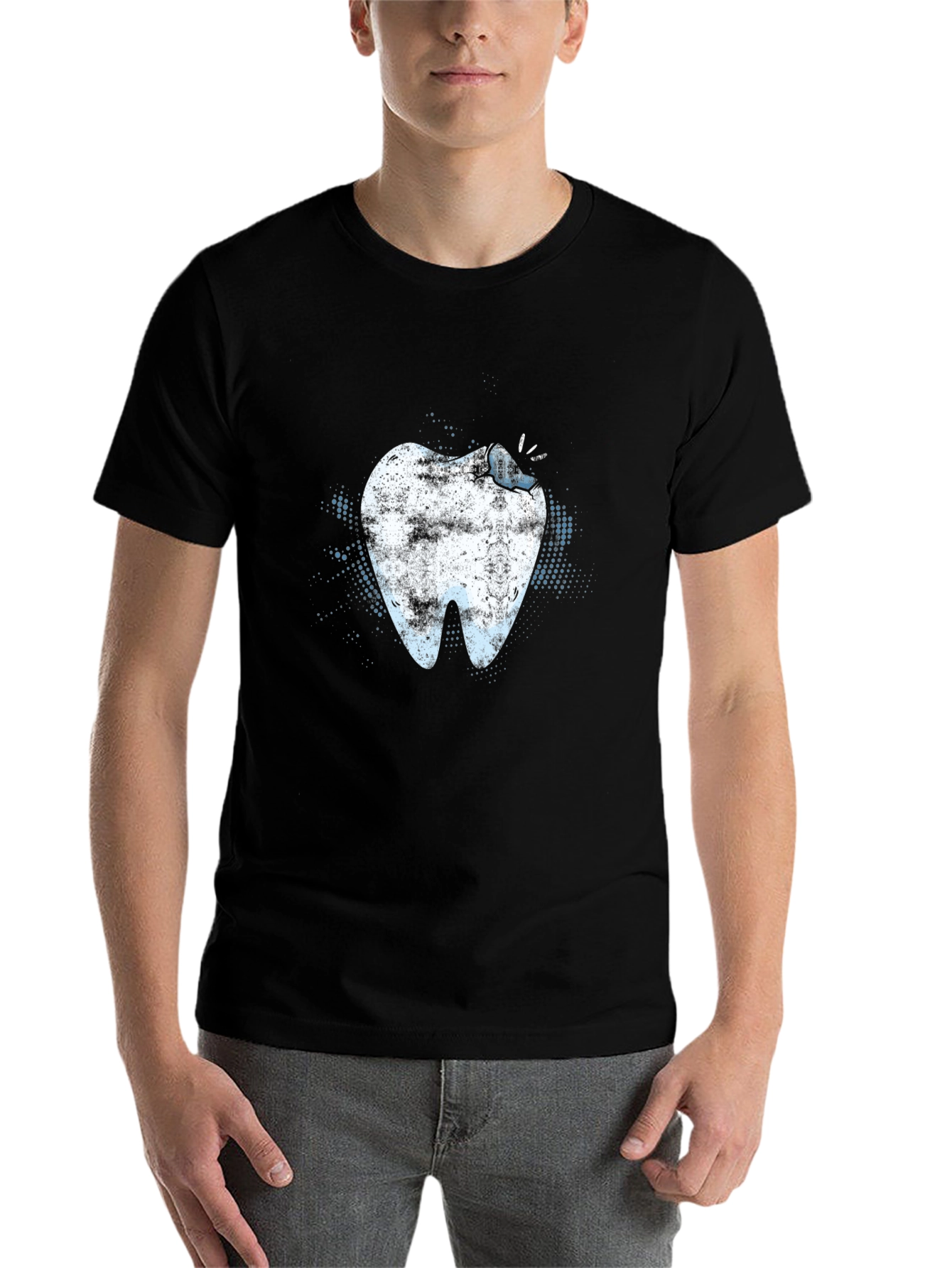 Carious Tooth Graphic T-Shirt - Dental Humor Tee - 7