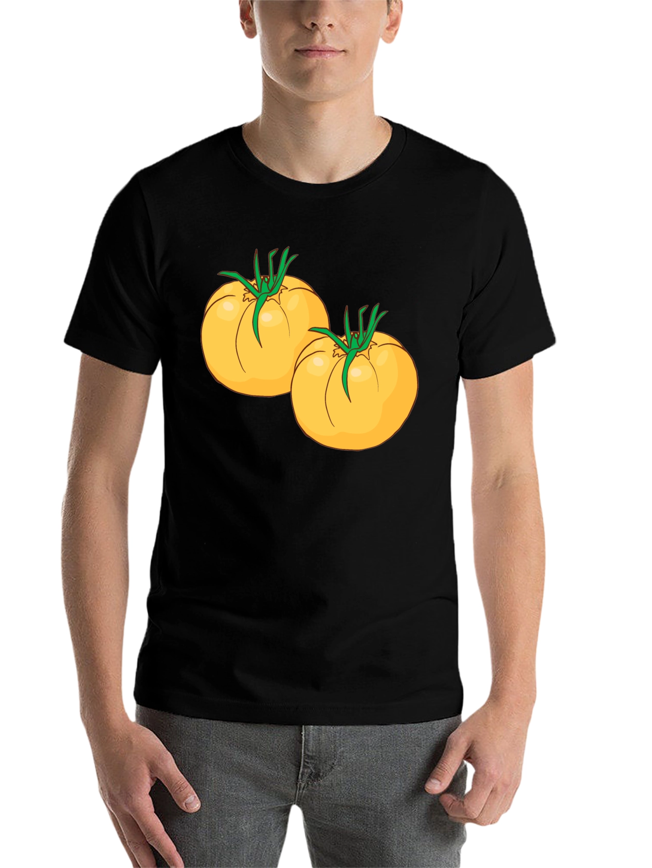 Tomato Graphic Black T-Shirt - 7
