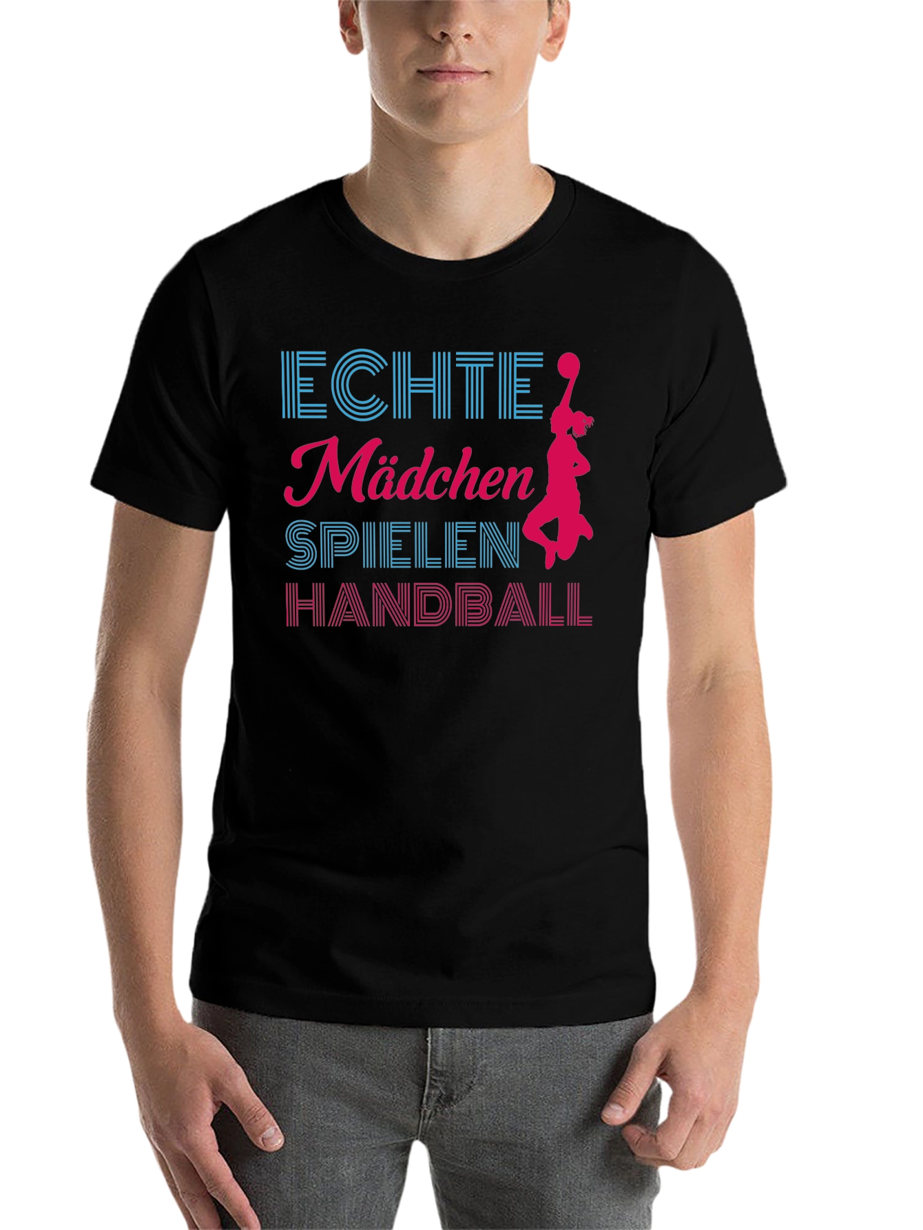 Black Echte Madchen Handball Black T-Shirt view 7