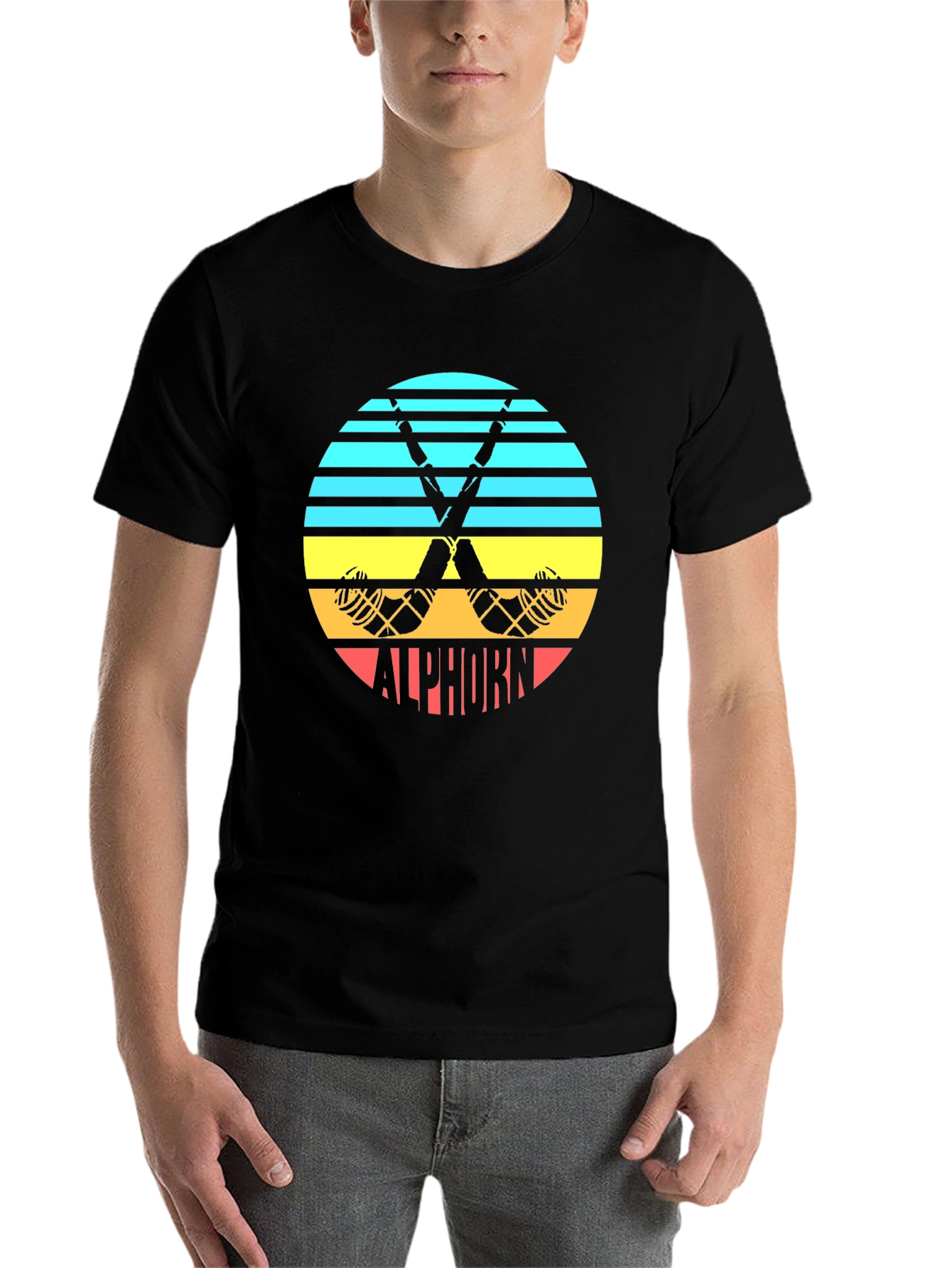 Retro Alphorn Tee - 7
