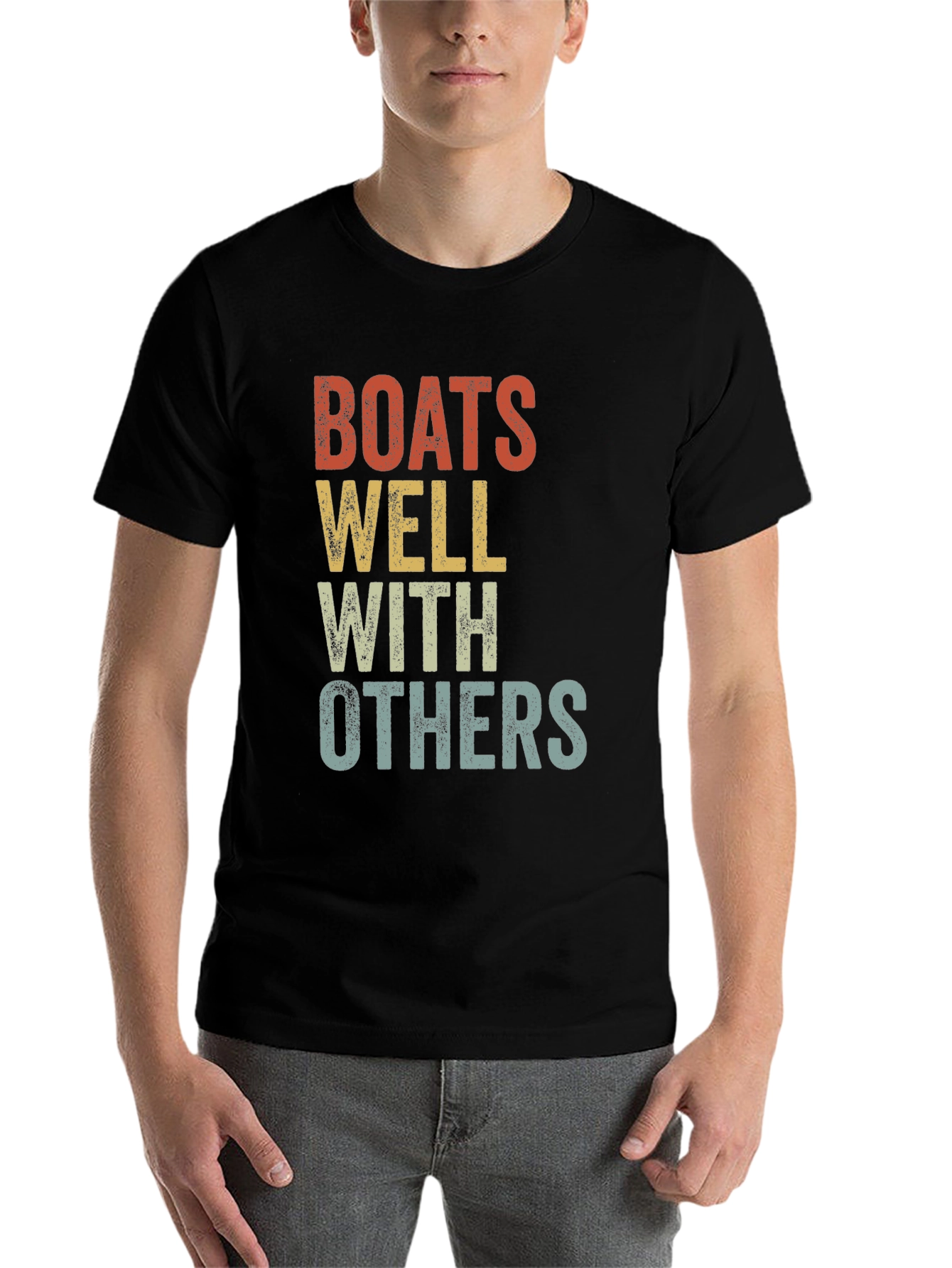 Boats Well With Others Graphic T-Shirt - 7