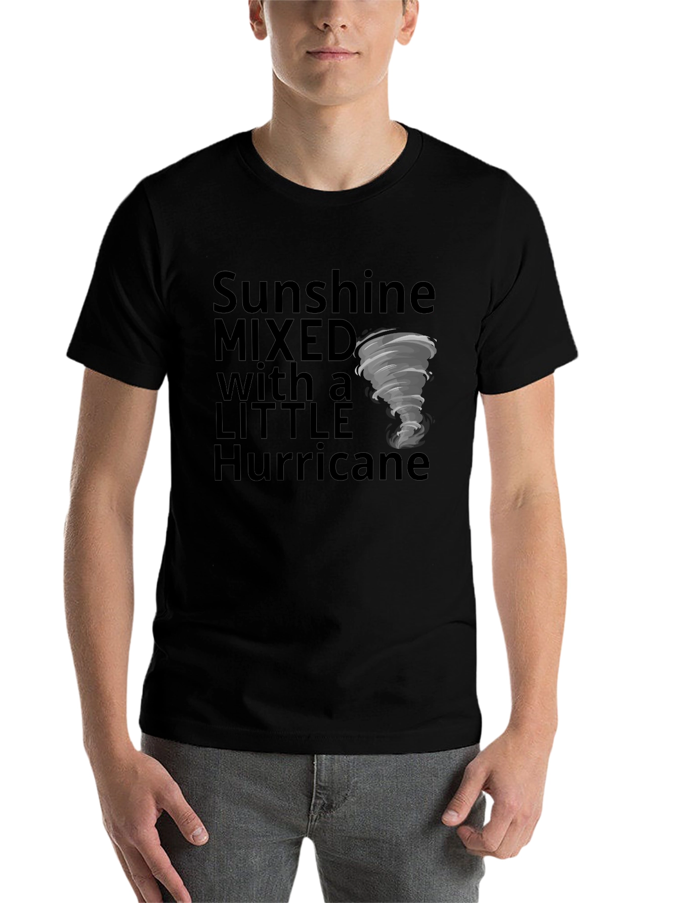 Black Sunshine & Hurricane Graphic Tee view 7