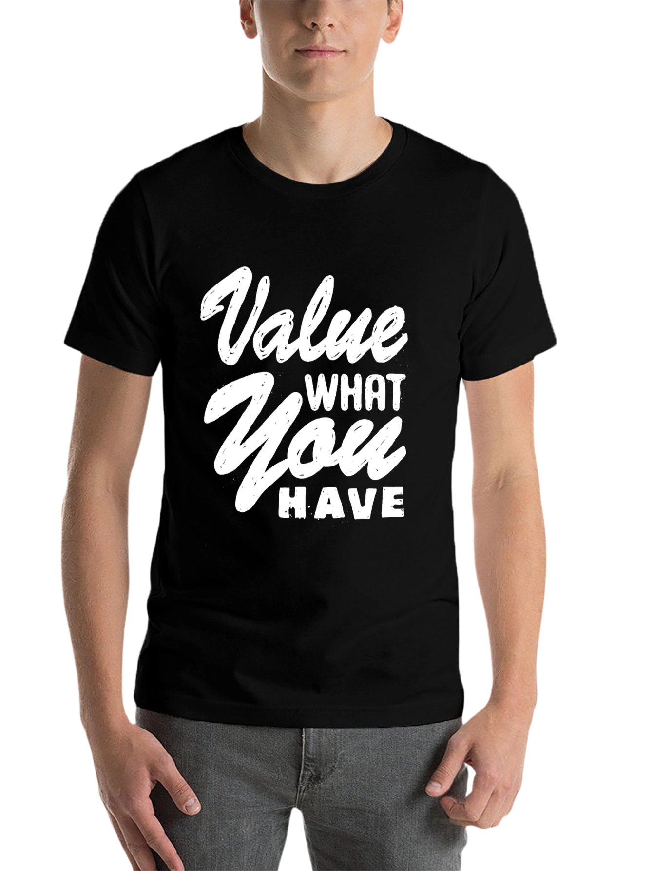 Black Value What You Have Graphic T-Shirt view 7
