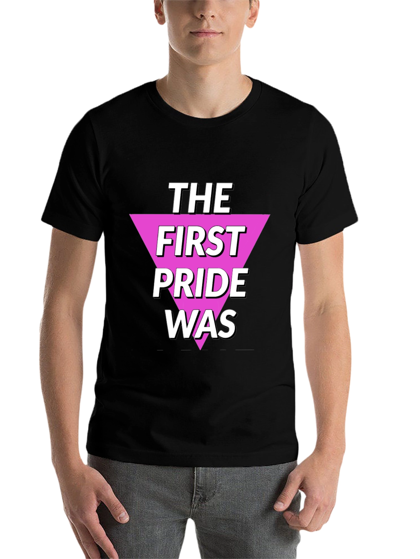 Black The First Pride Was Graphic Tee view 7