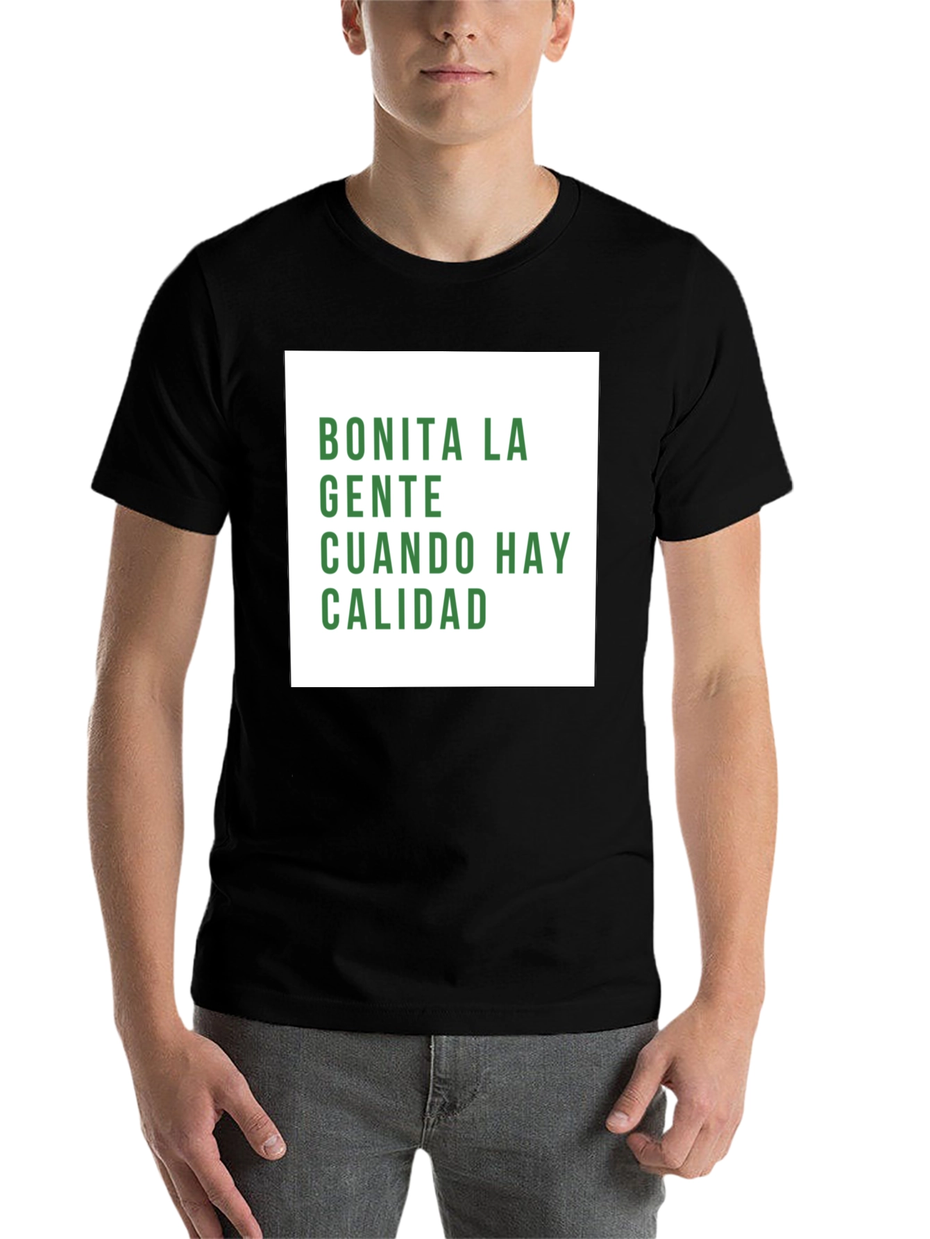 Black Bonita La Gente Graphic T-Shirt view 7