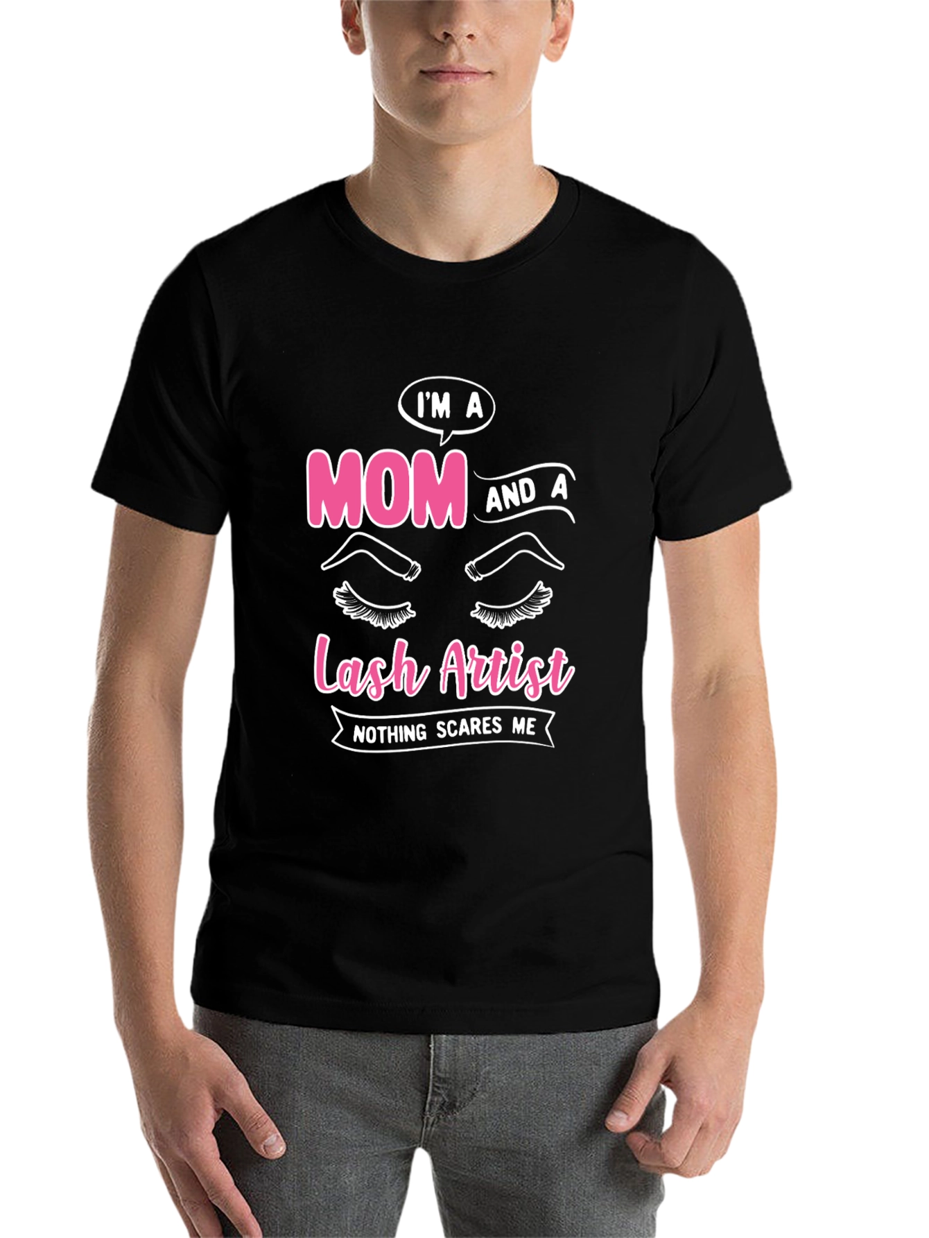 Black Mom and Lash Artist Graphic Tee view 7