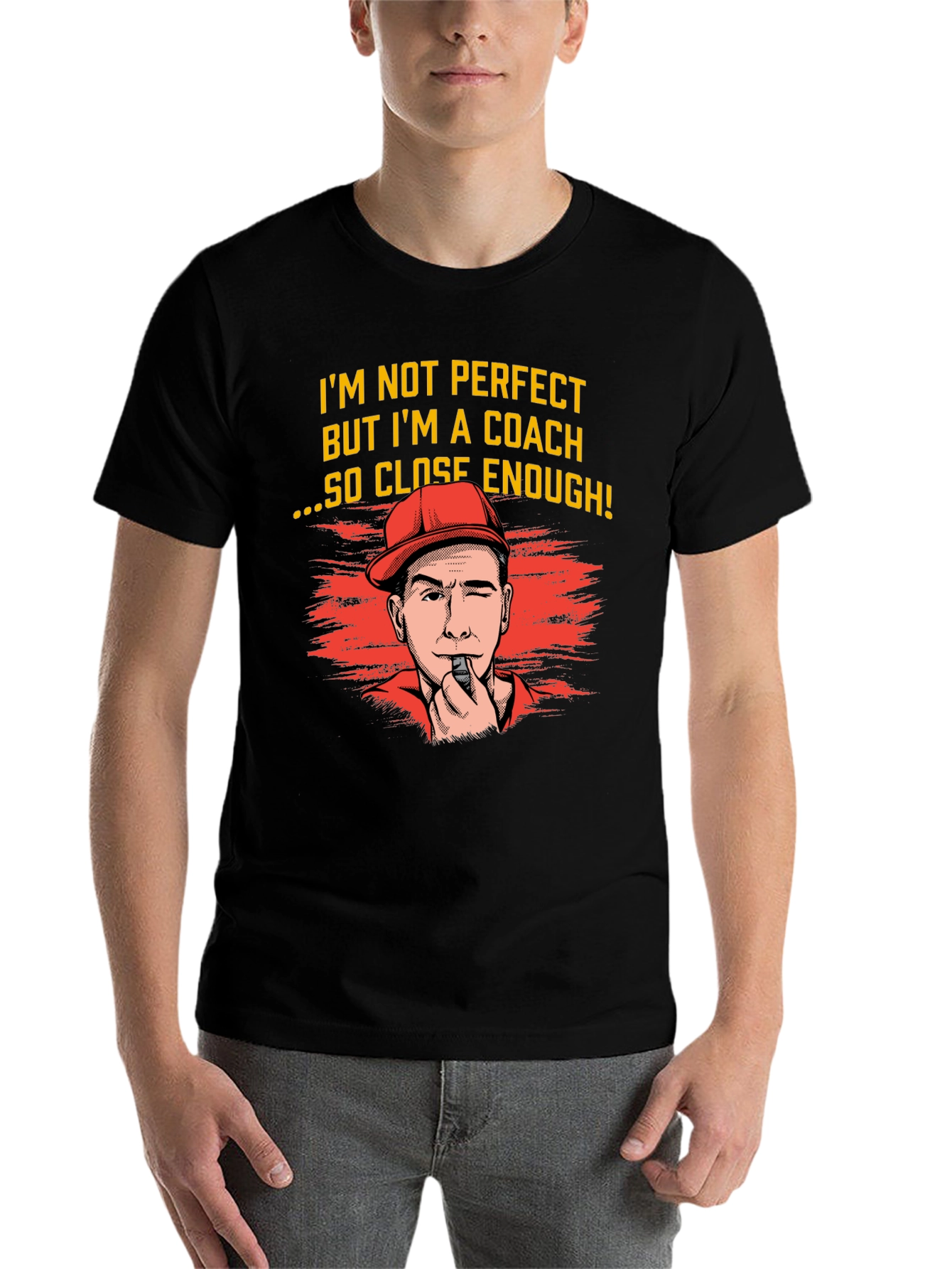 Black Coach T-Shirt - "I'm Not Perfect, But I'm a Coach" view 7