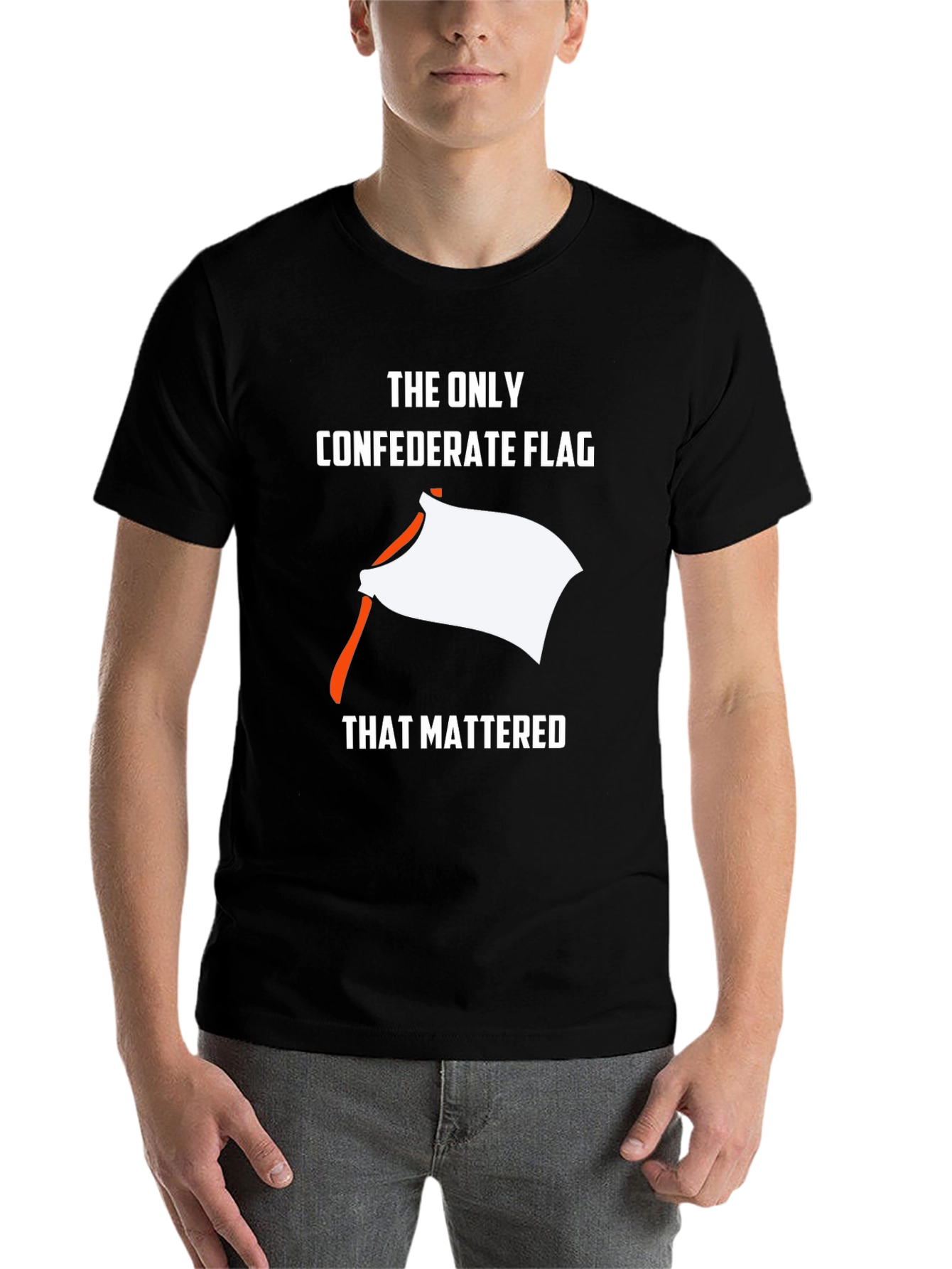 Black Confederate Flag Parody T-Shirt view 7