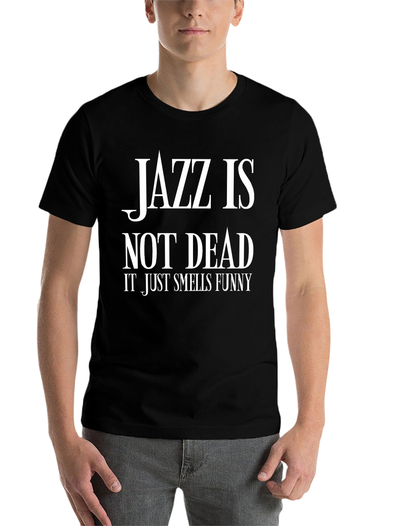 Black Jazz Is Not Dead Funny Graphic Tee view 7