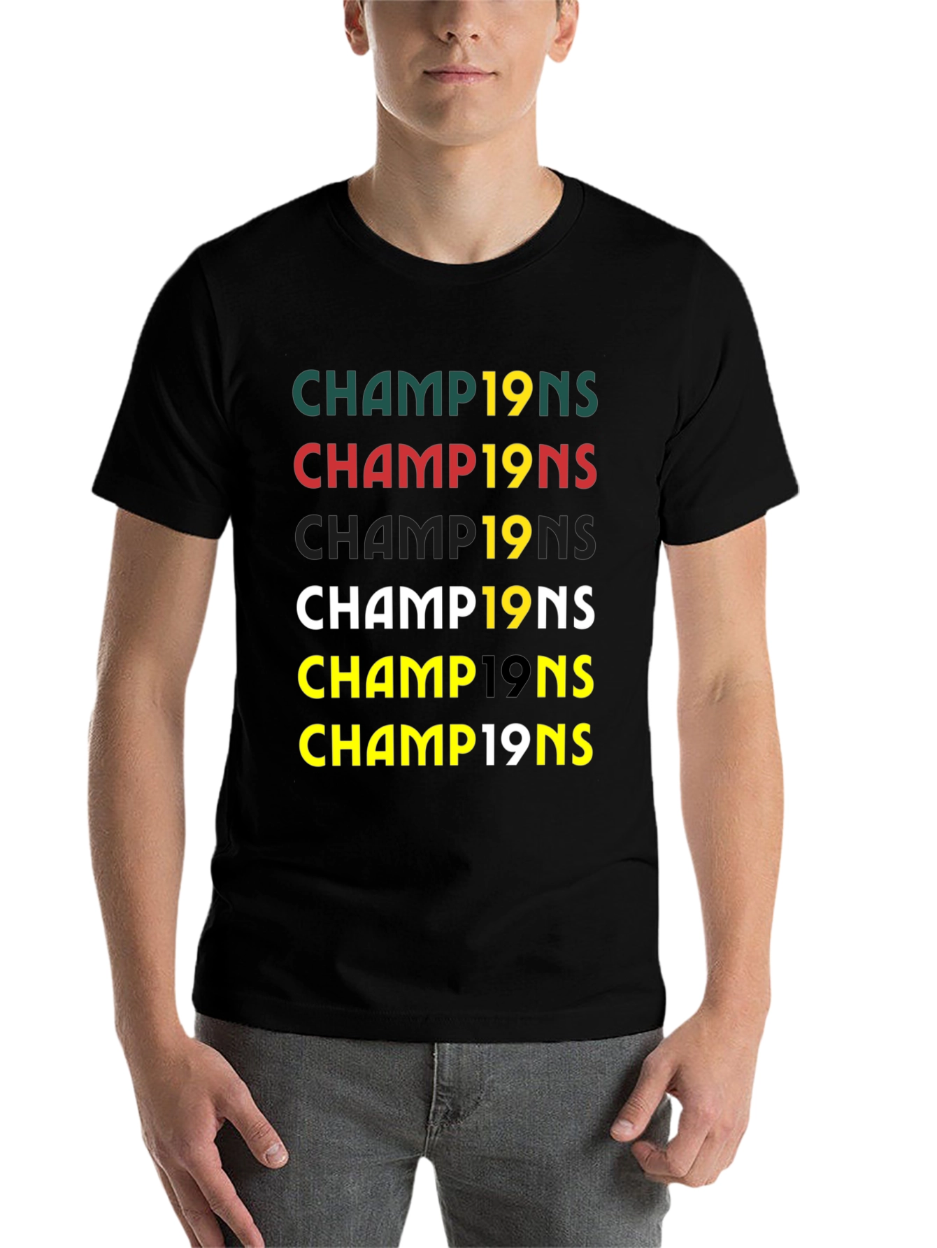 Black Champions 19's T-Shirt view 7
