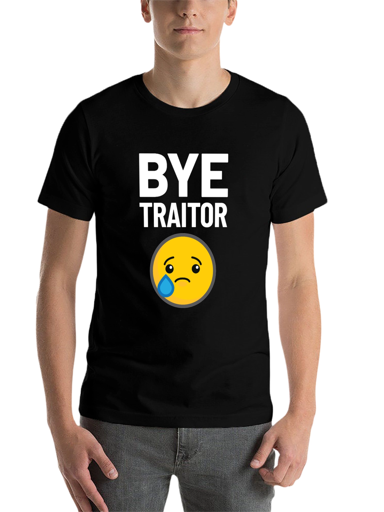Black Bye Traitor T-Shirt view 7