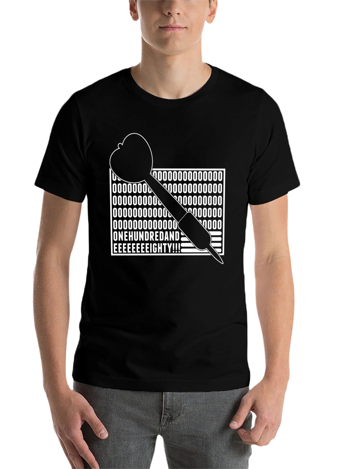 Black One Hundred and Eighty Dart T-Shirt view 7