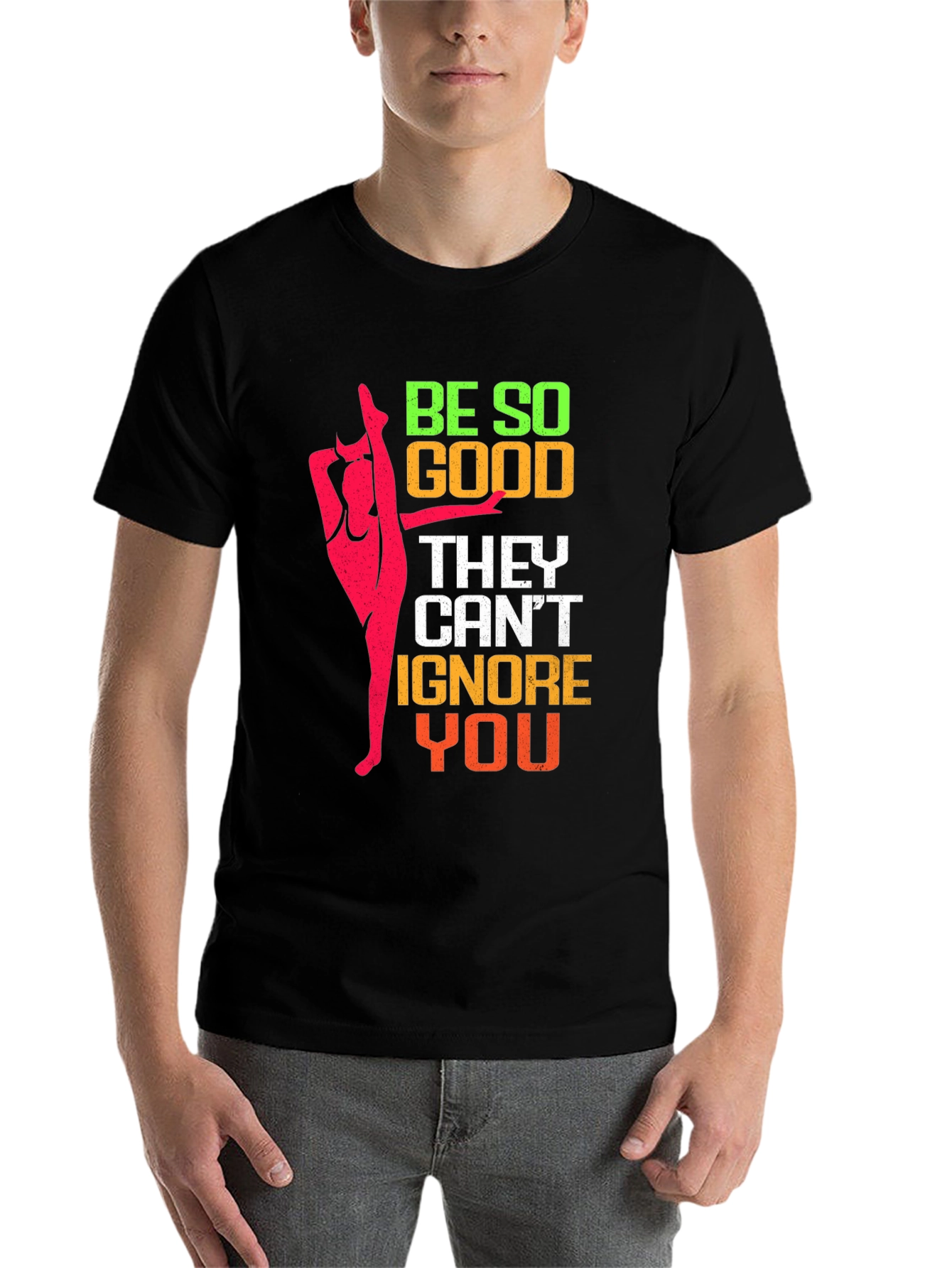 Black Be So Good Gymnastics T-Shirt view 7