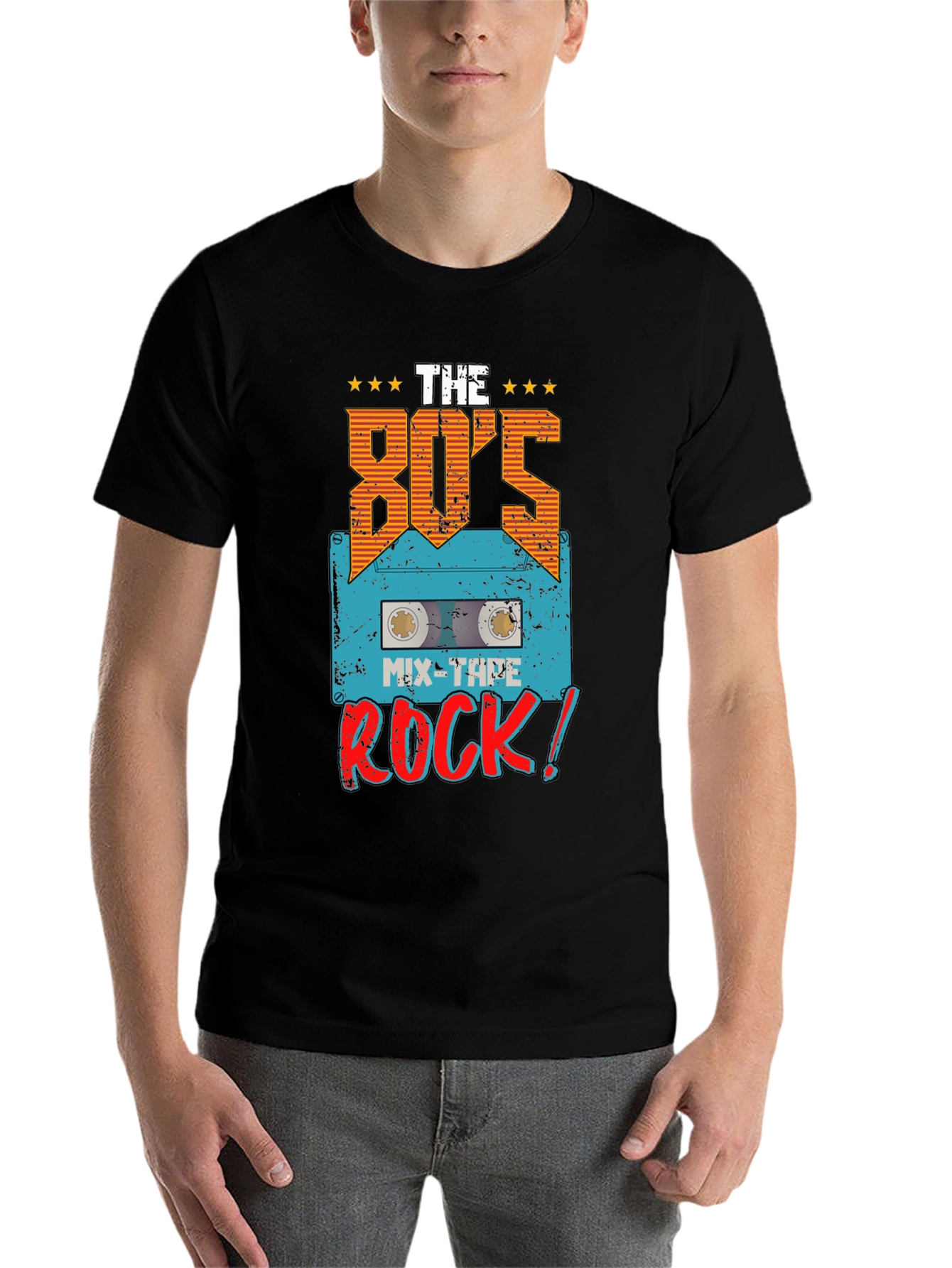 Black 80's Mix-Tape Rock T-Shirt view 7