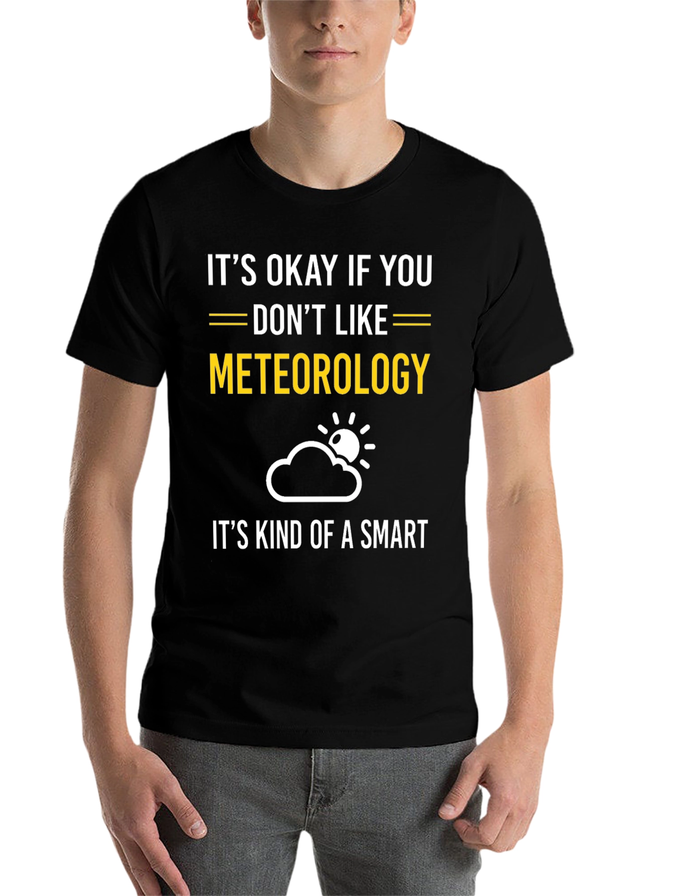 Black Funny Meteorology T-Shirt view 7