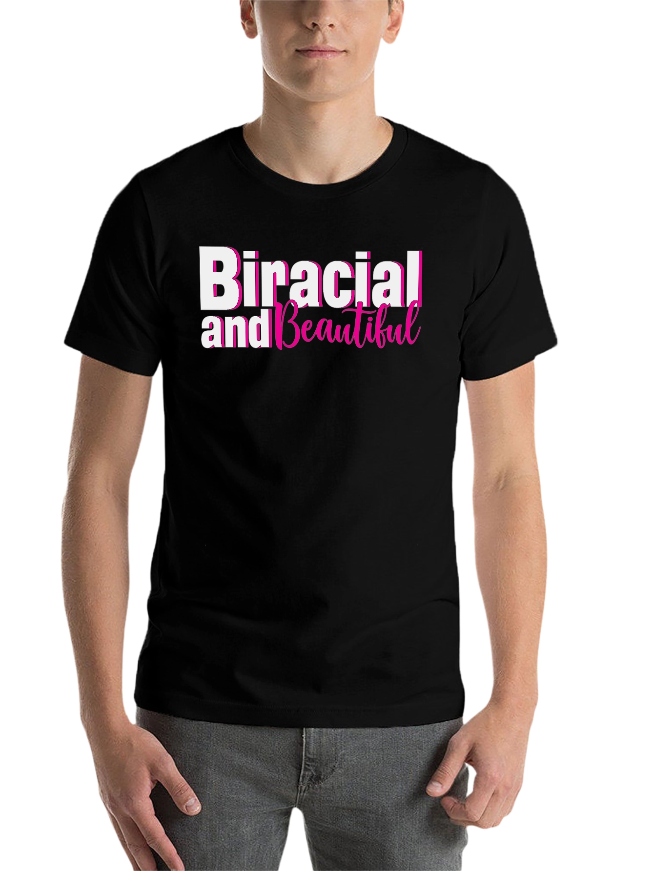 Black Biracial and Beautiful Black T-Shirt view 7
