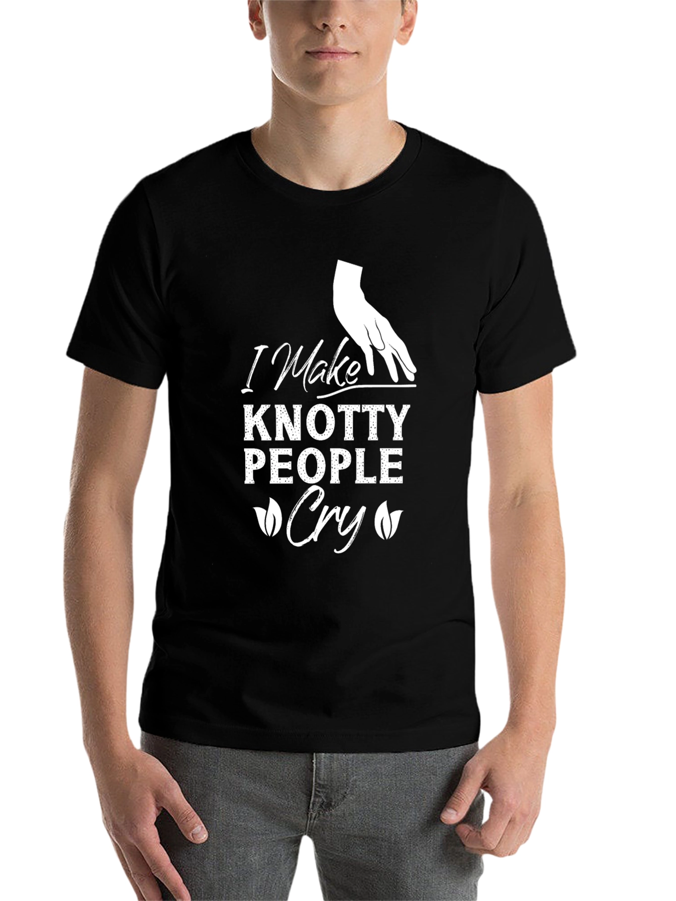 Knotty People Cry Black T-Shirt - 7