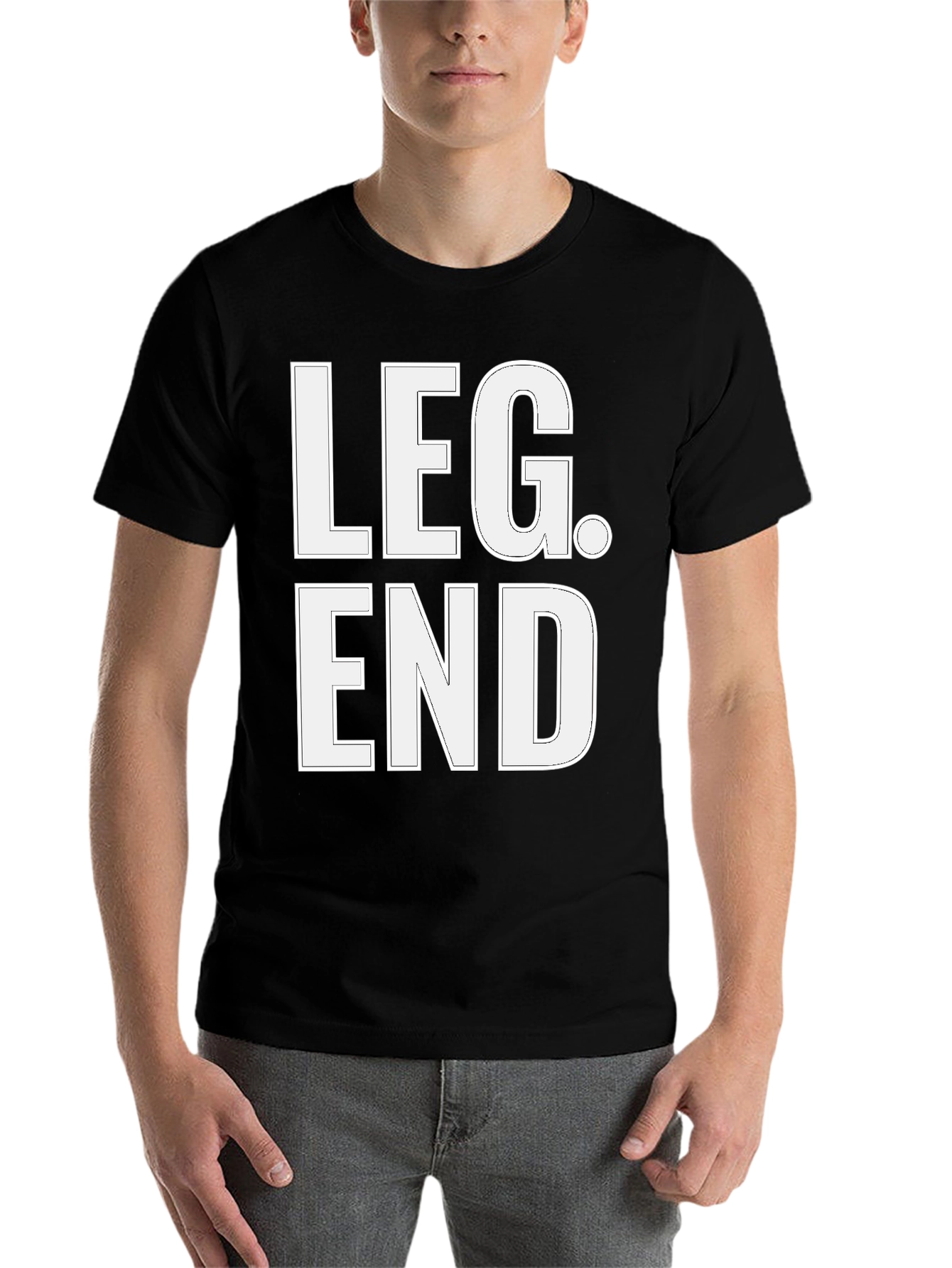 Black Legend Graphic Tee - Bold Statement Shirt view 7