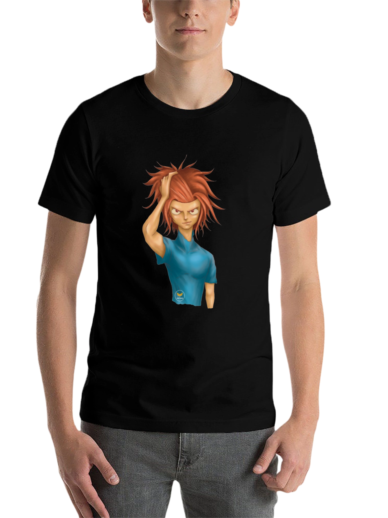 Black Anime Graphic T-Shirt - Unique Design view 7