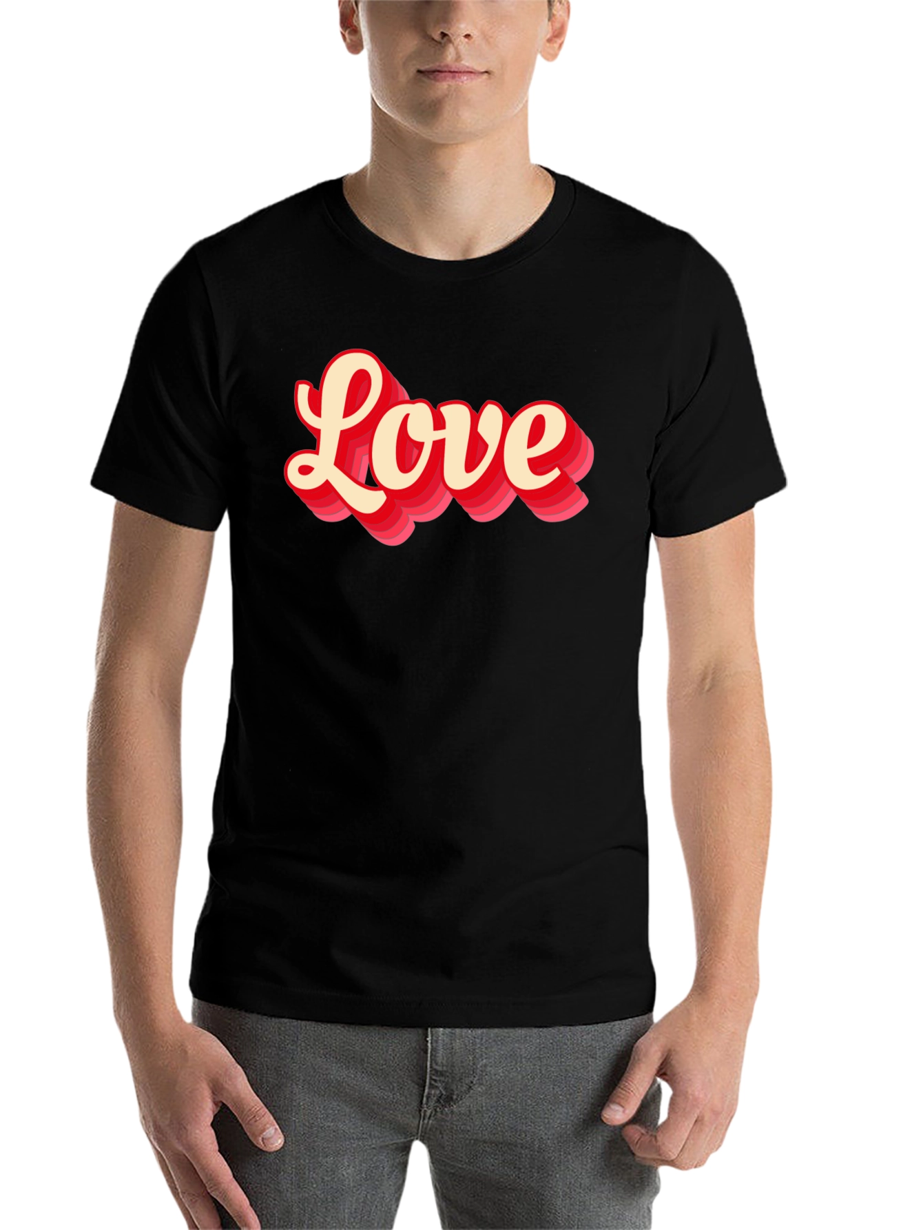 Black Love Graphic T-Shirt - Retro Style view 7