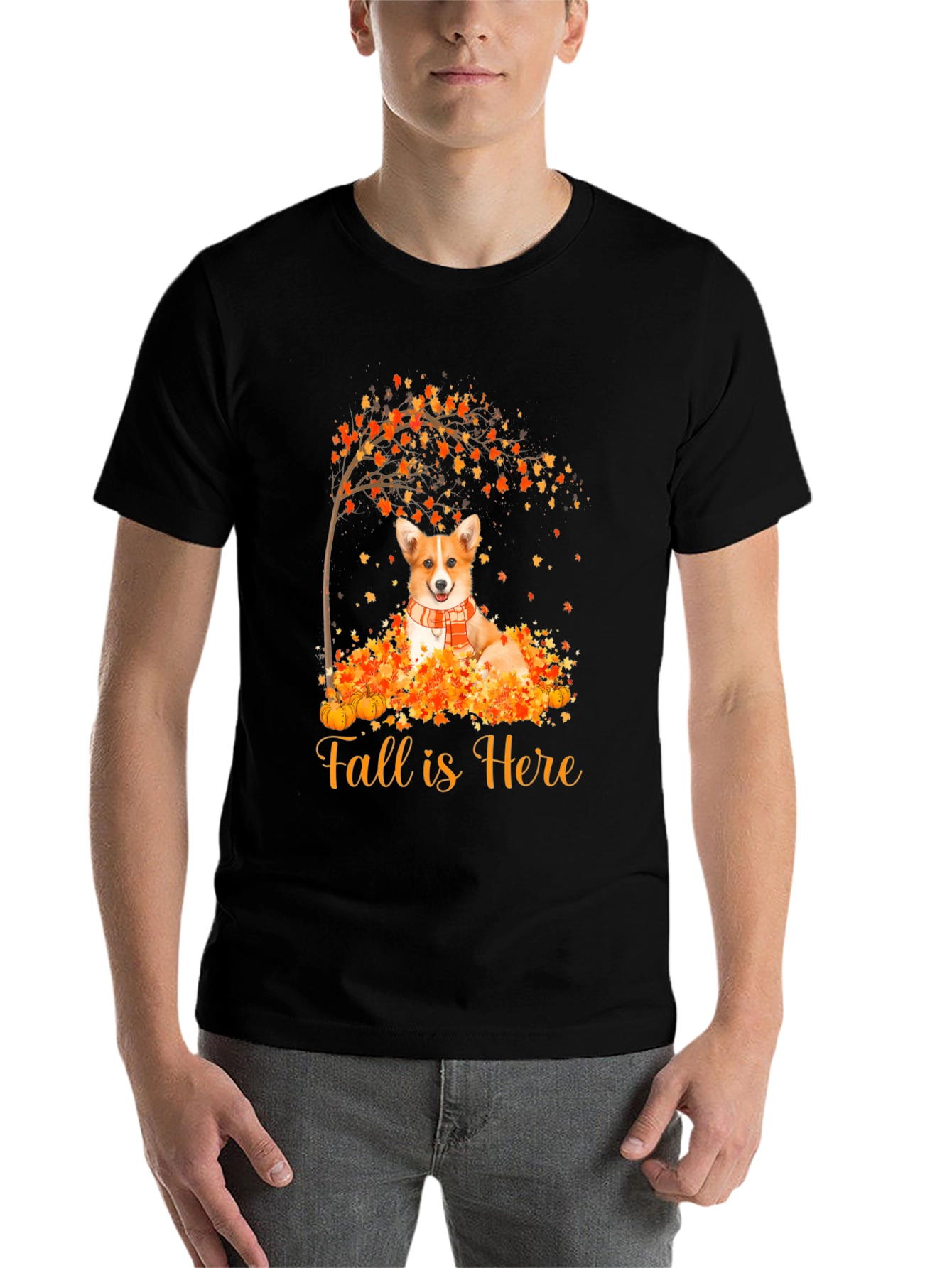 Fall Corgi Graphic Tee - 7