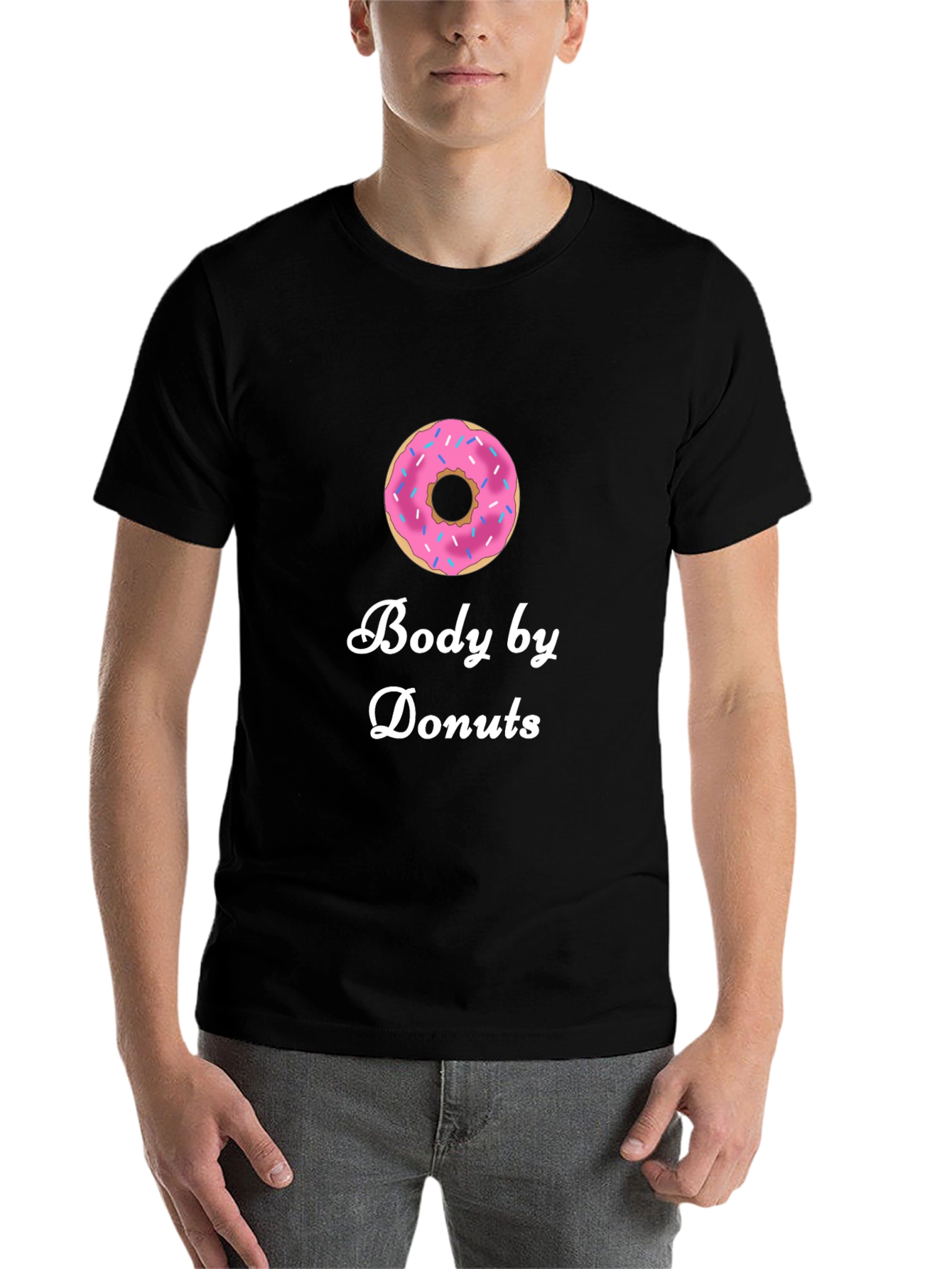 Black Body by Donuts T-Shirt - Funny Foodie Tee view 7