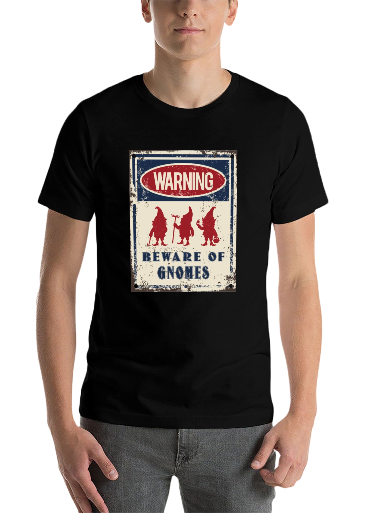 Beware of Gnomes Graphic Tee - 7