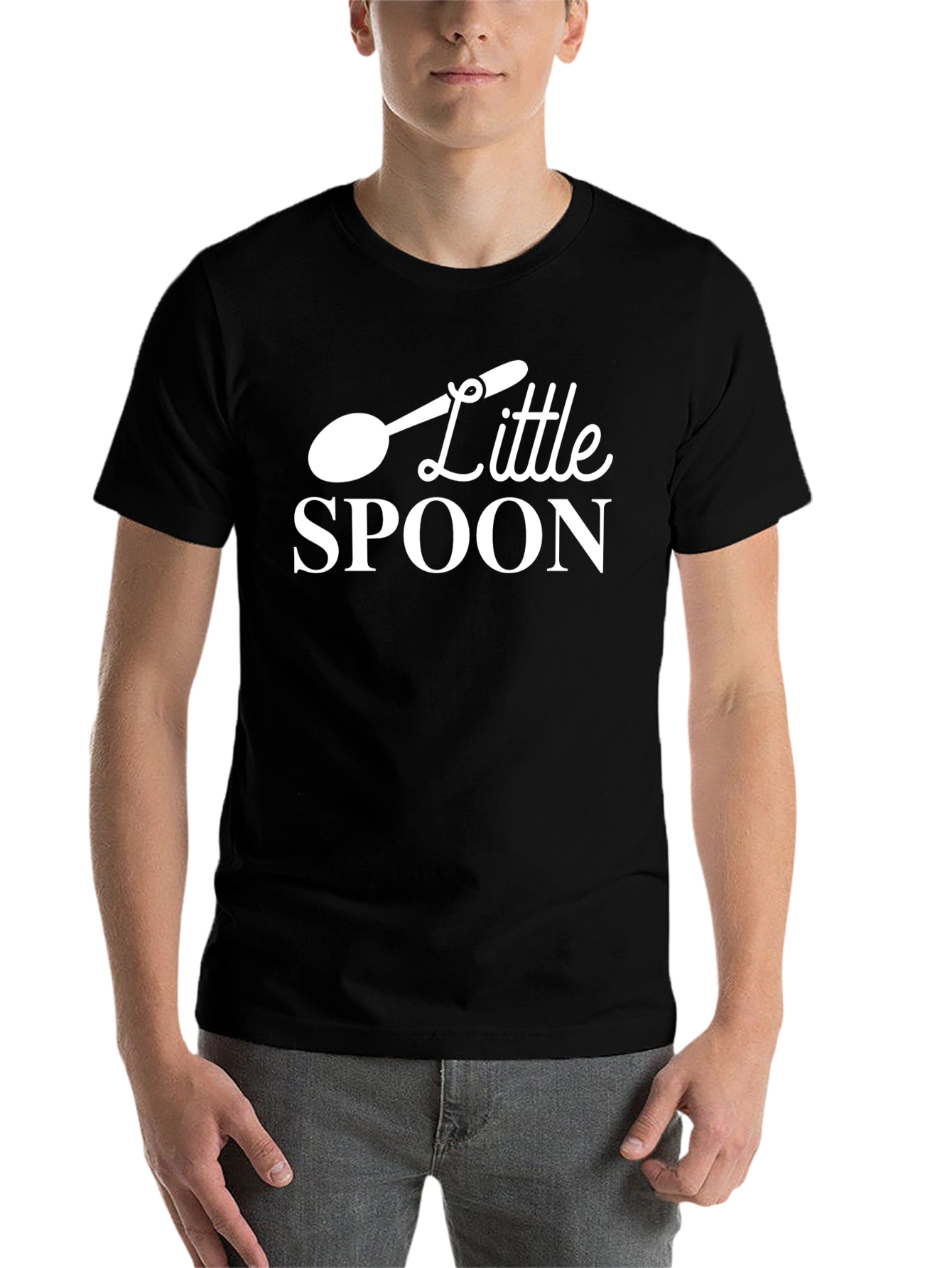Black Little Spoon Graphic Tee - Black view 7