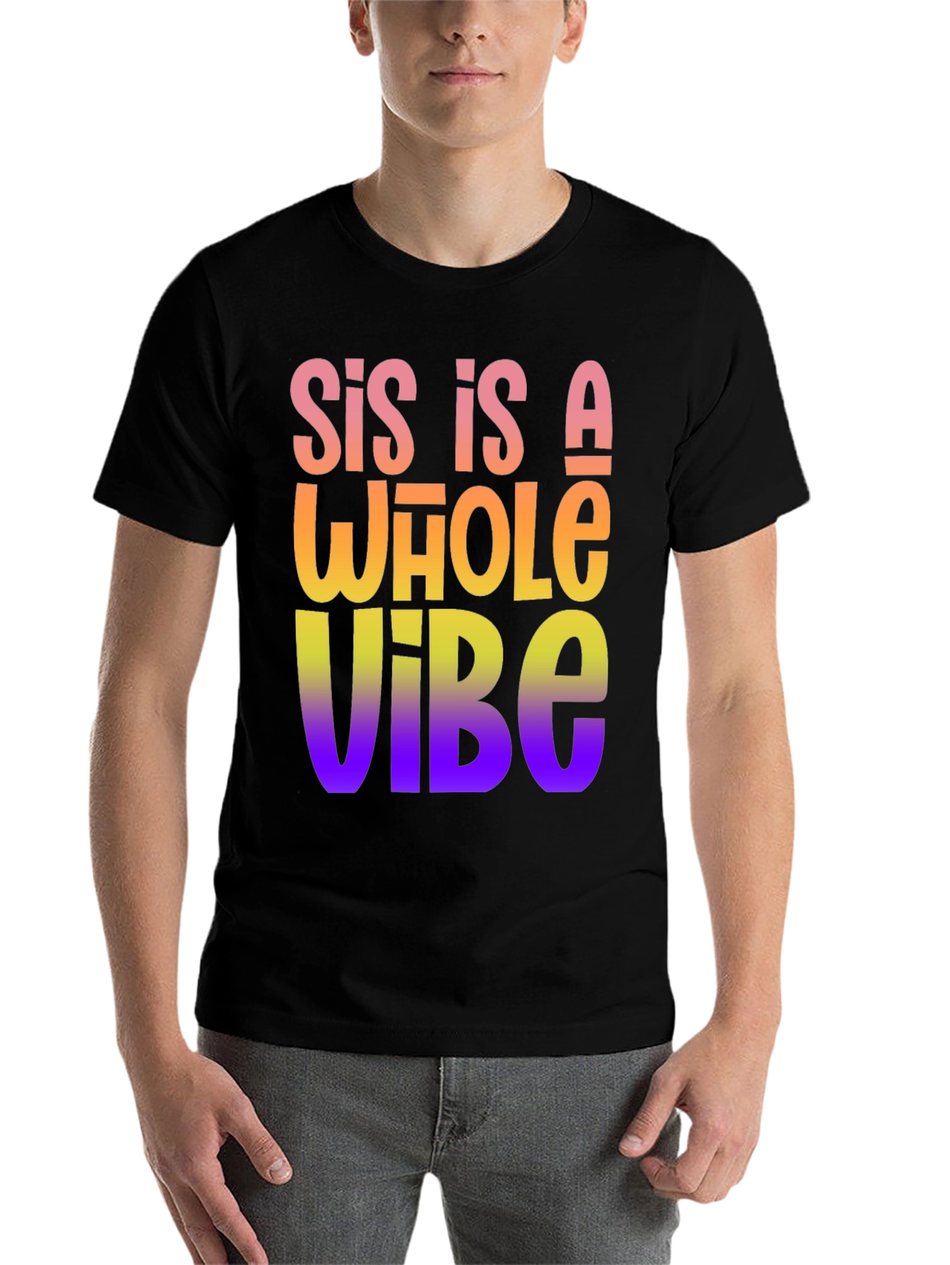 Black Sis Is A Whole Vibe Graphic Tee view 7
