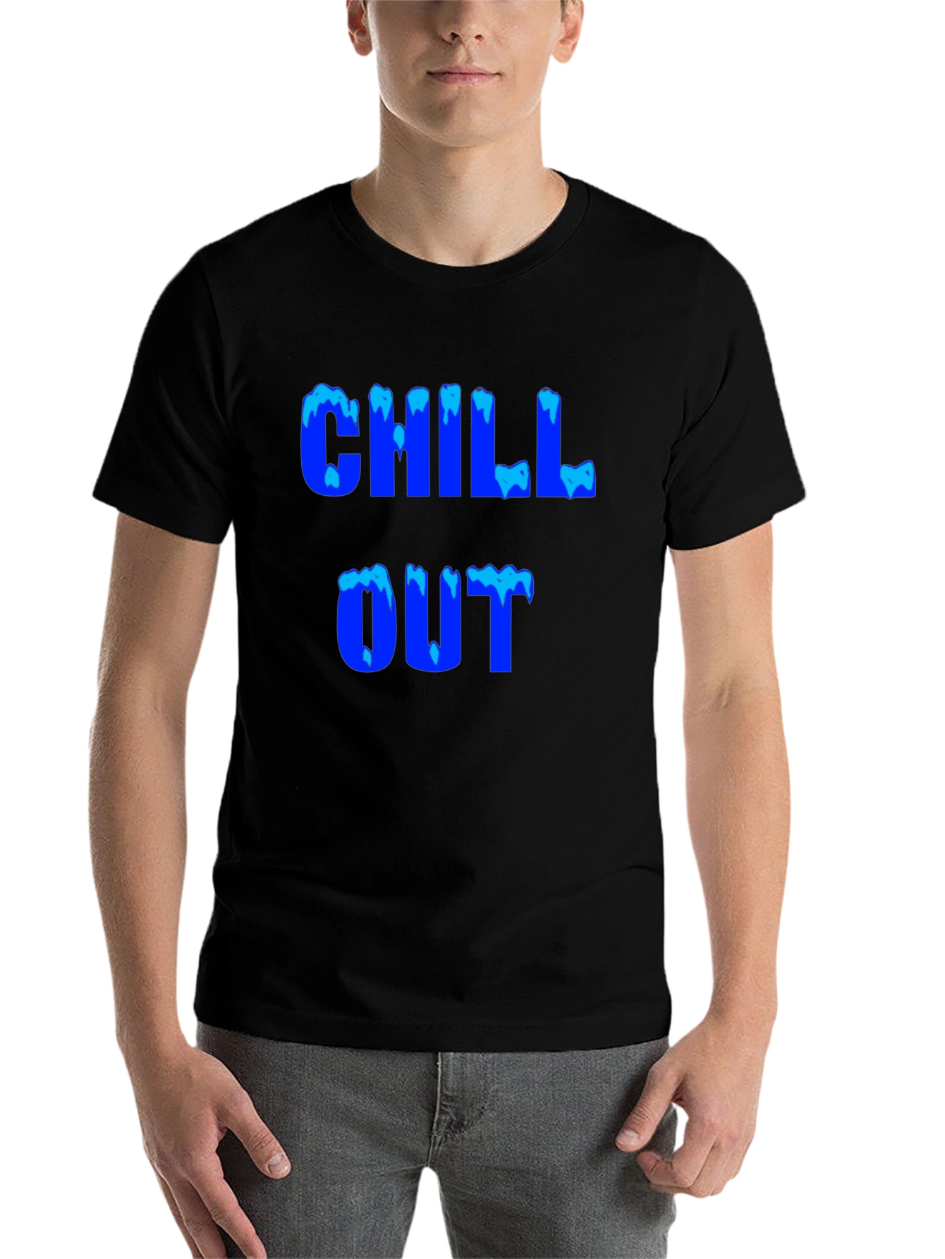 Black Chill Out Graphic Tee - Cool Comfort view 7