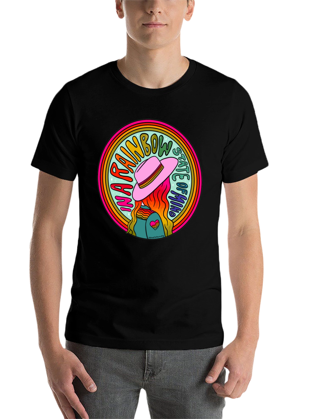 Rainbow State of Mind Graphic Tee - Unisex - 7