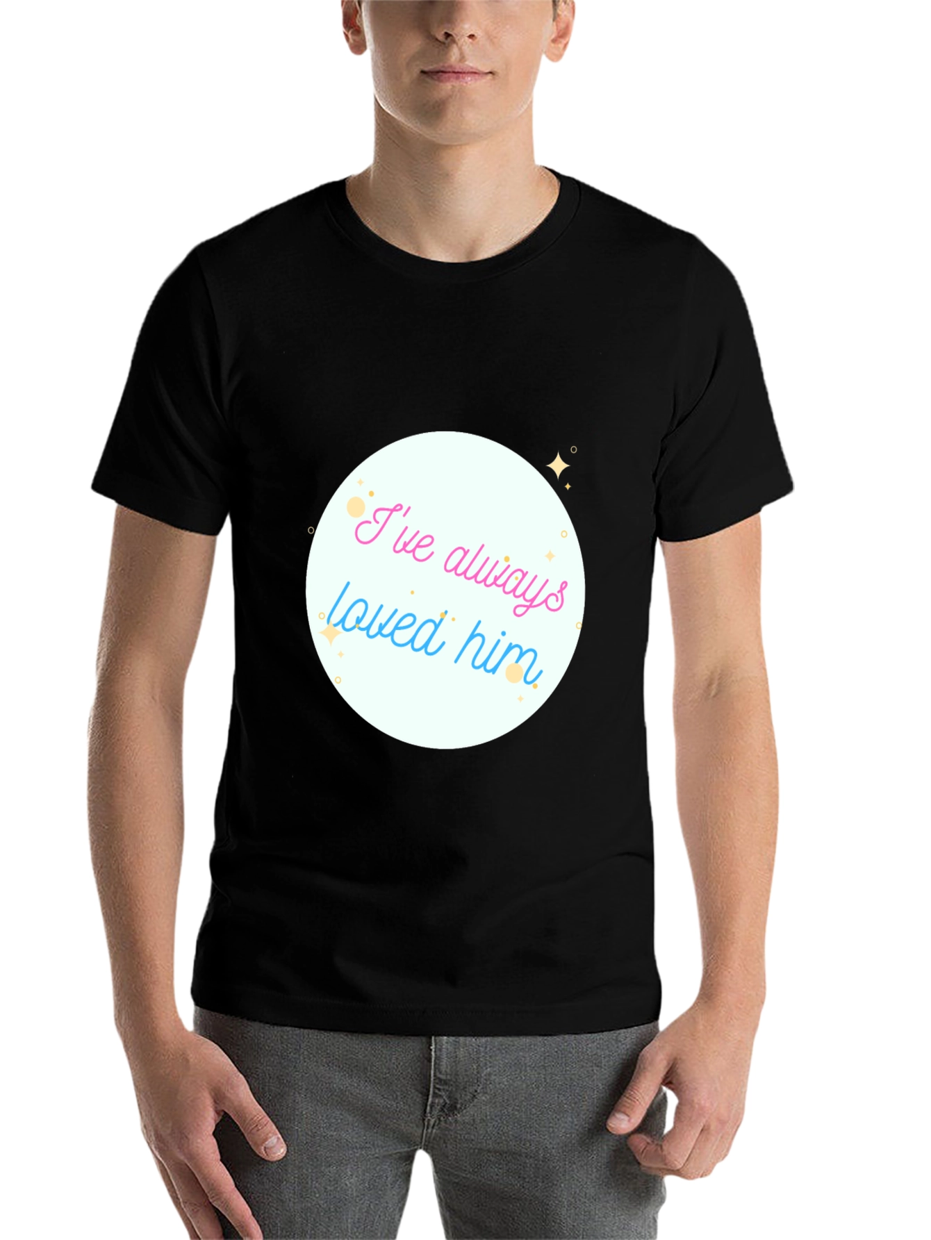 Black I've Always Loved Him Graphic Tee - Soft Cotton Blend view 7