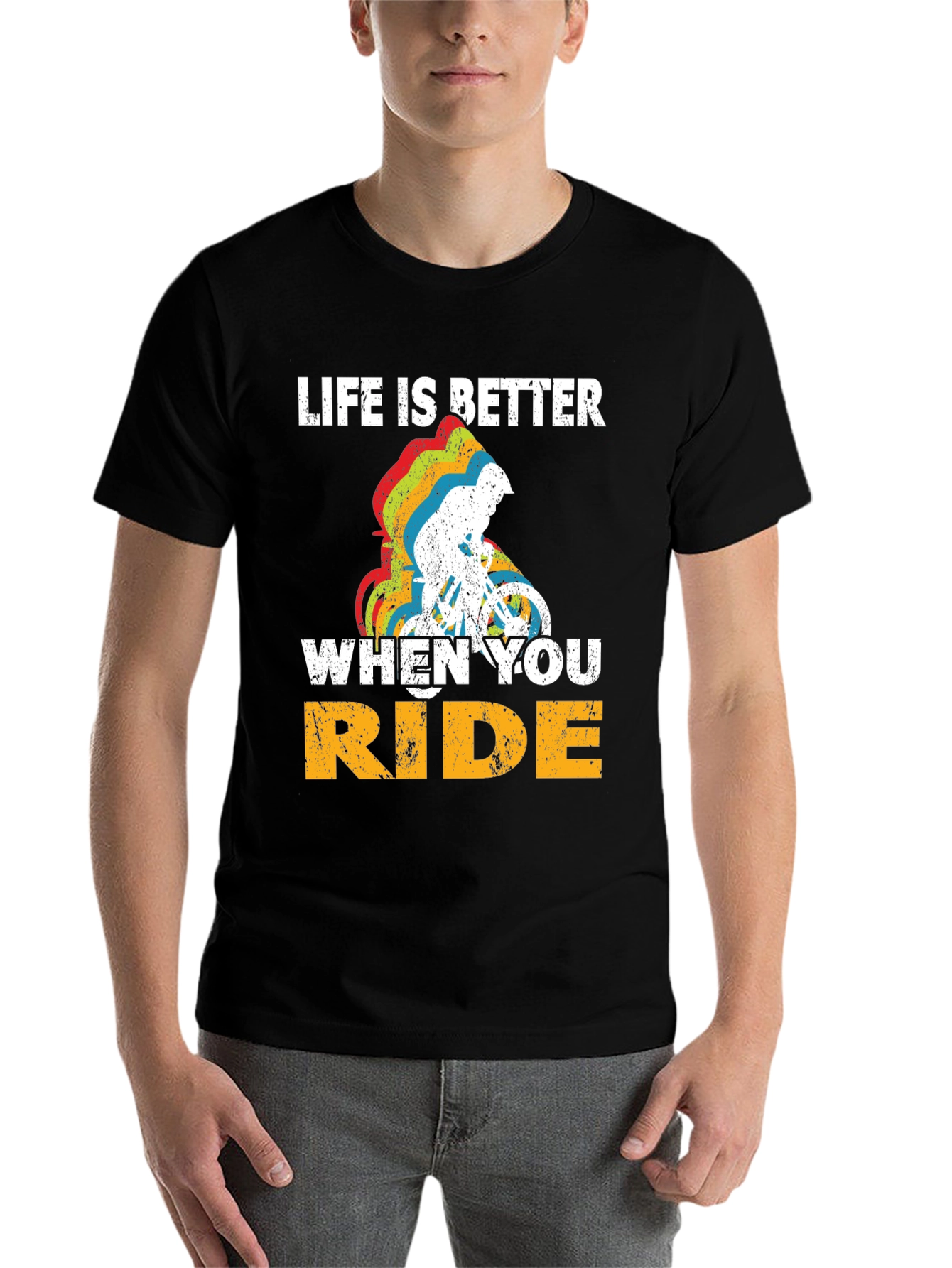 Black Life Is Better When You Ride T-Shirt view 7