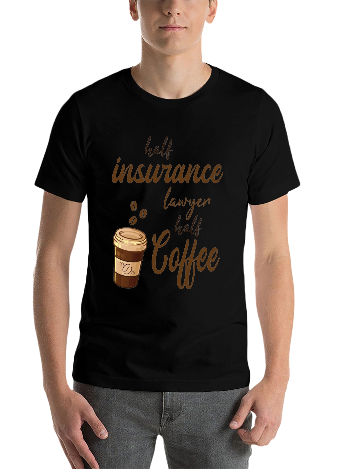Half Insurance Lawyer Half Coffee T-Shirt - 7