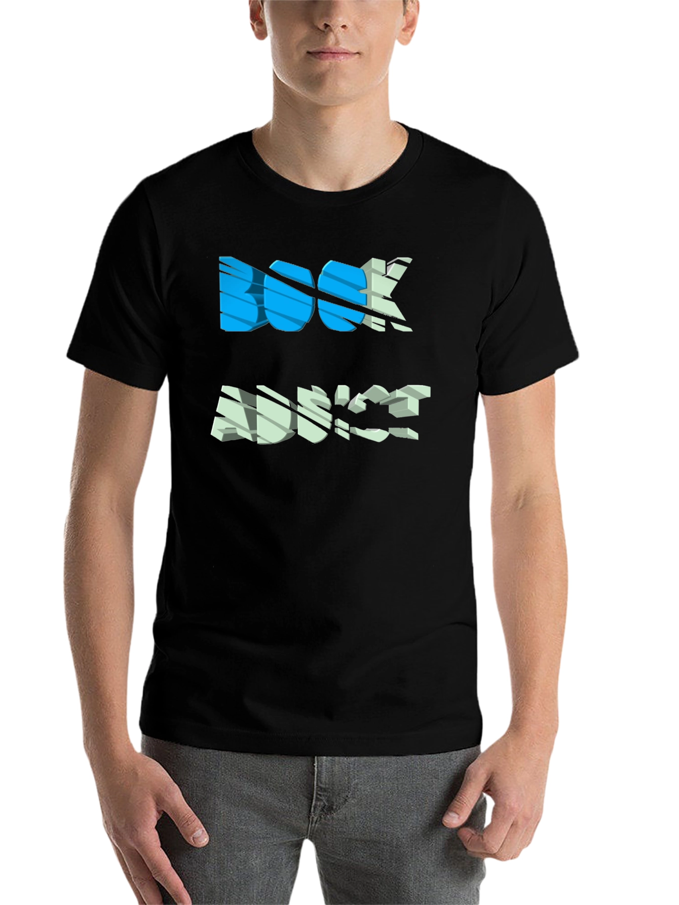 Black Book Advice Graphic Tee - Casual Black T-Shirt view 7