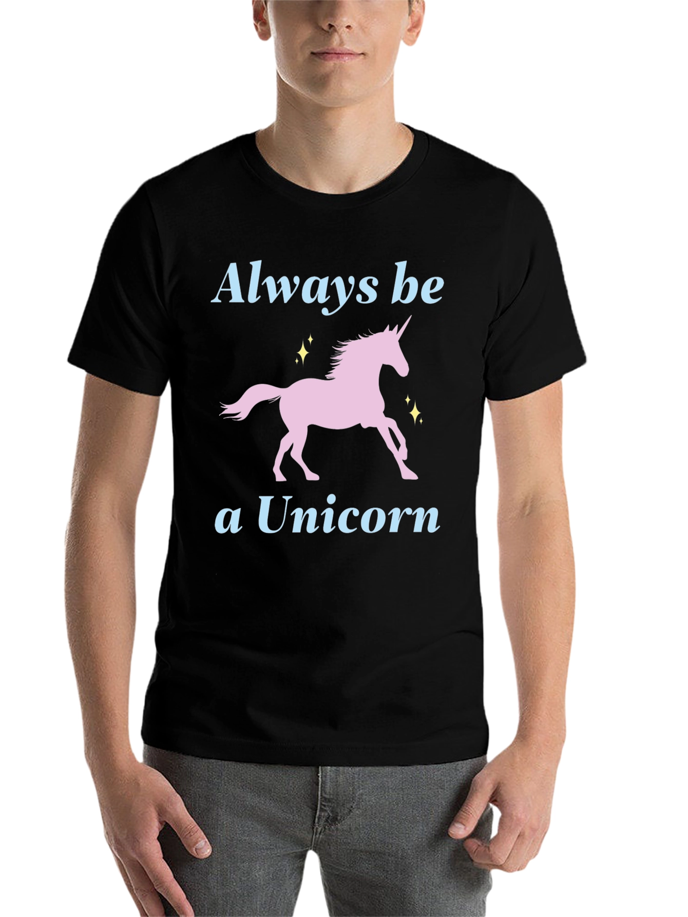 Black Always Be A Unicorn T-Shirt view 7