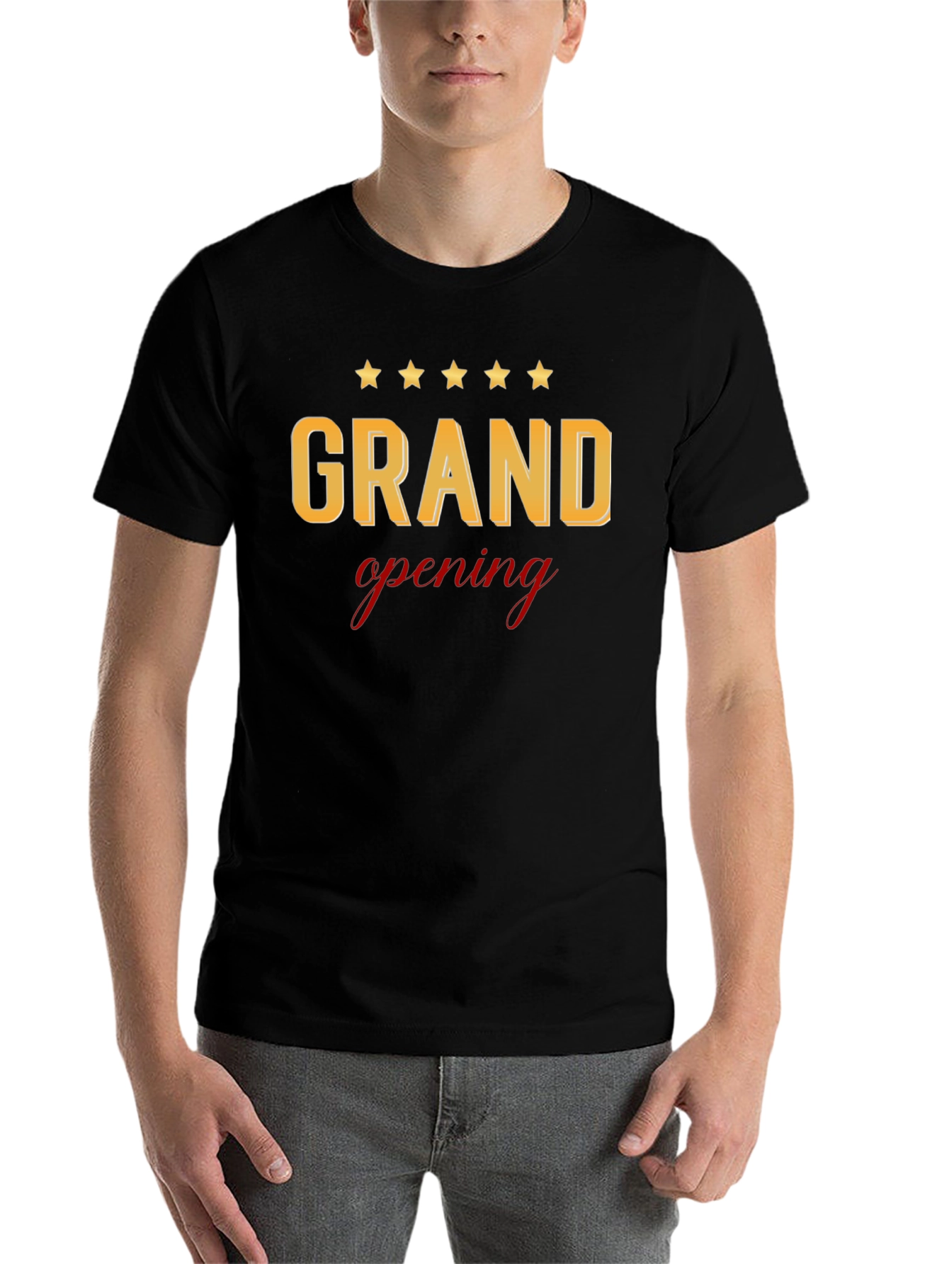Black Grand Opening Celebration T-Shirt view 7