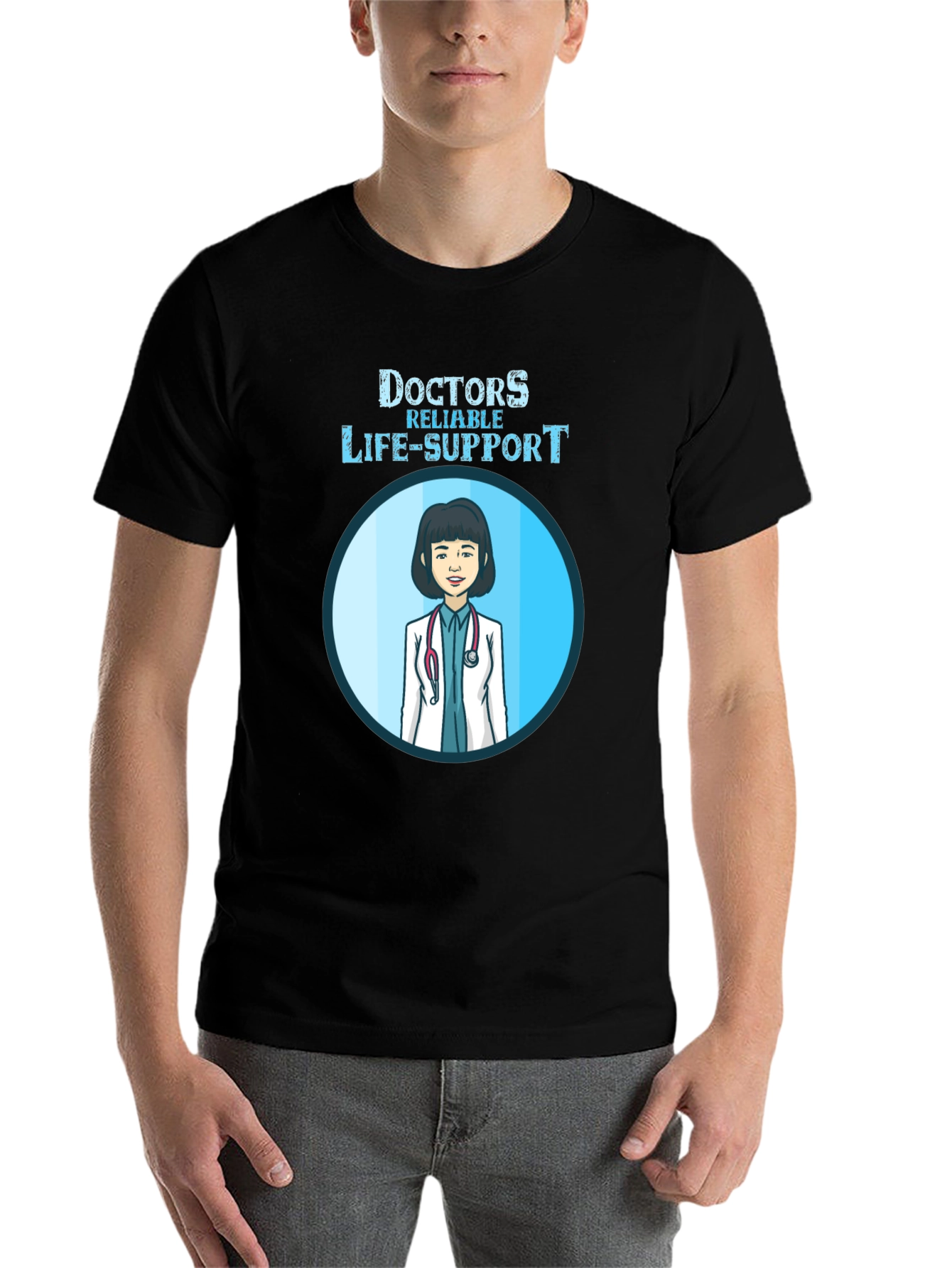 Black Doctors Reliable Life-Support T-Shirt view 7
