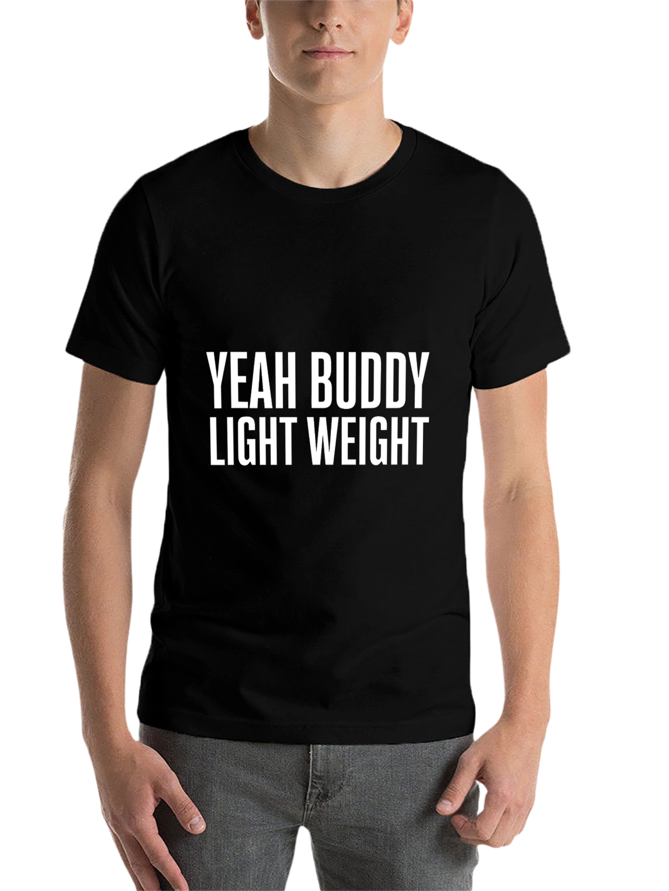 Black Yeah Buddy Lightweight Black T-Shirt view 7