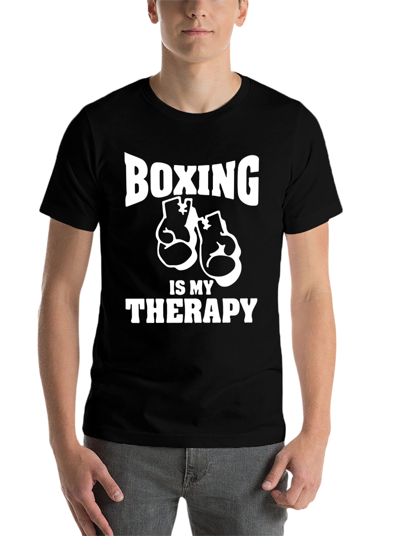 Boxing is My Therapy Graphic T-Shirt - 7