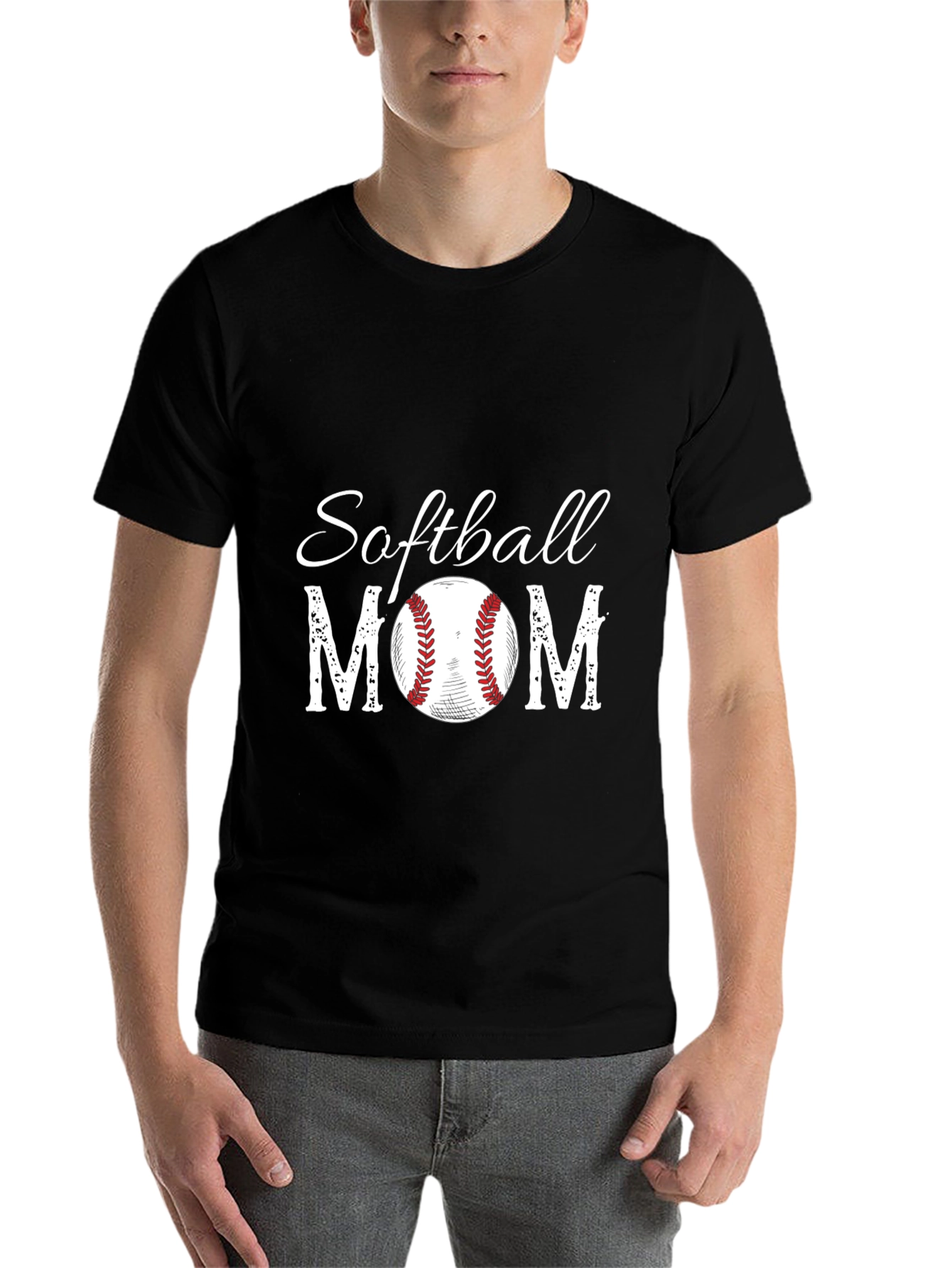 Softball Mom Graphic T-Shirt - 7
