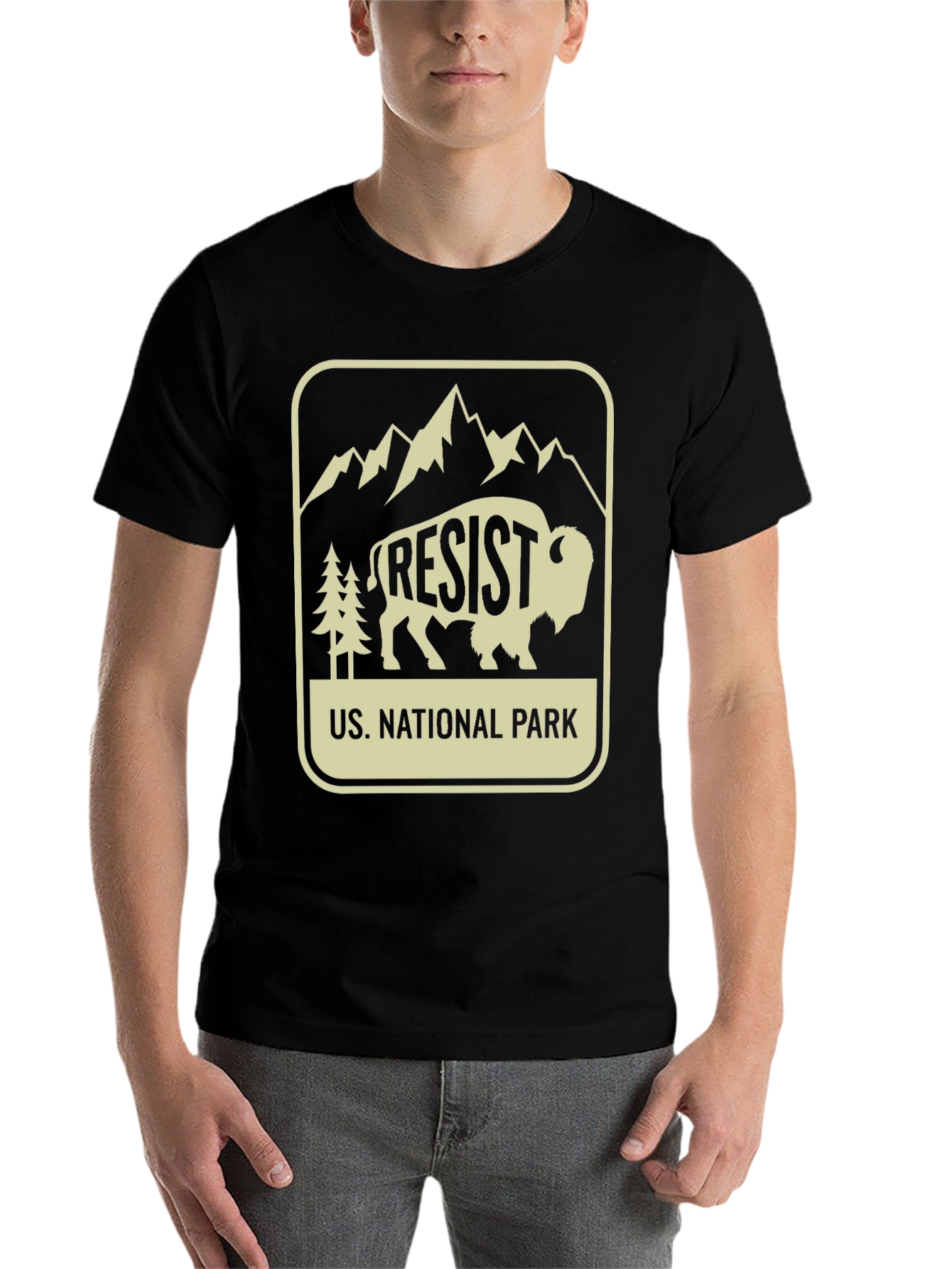 Black Resist National Park Graphic T-Shirt view 7