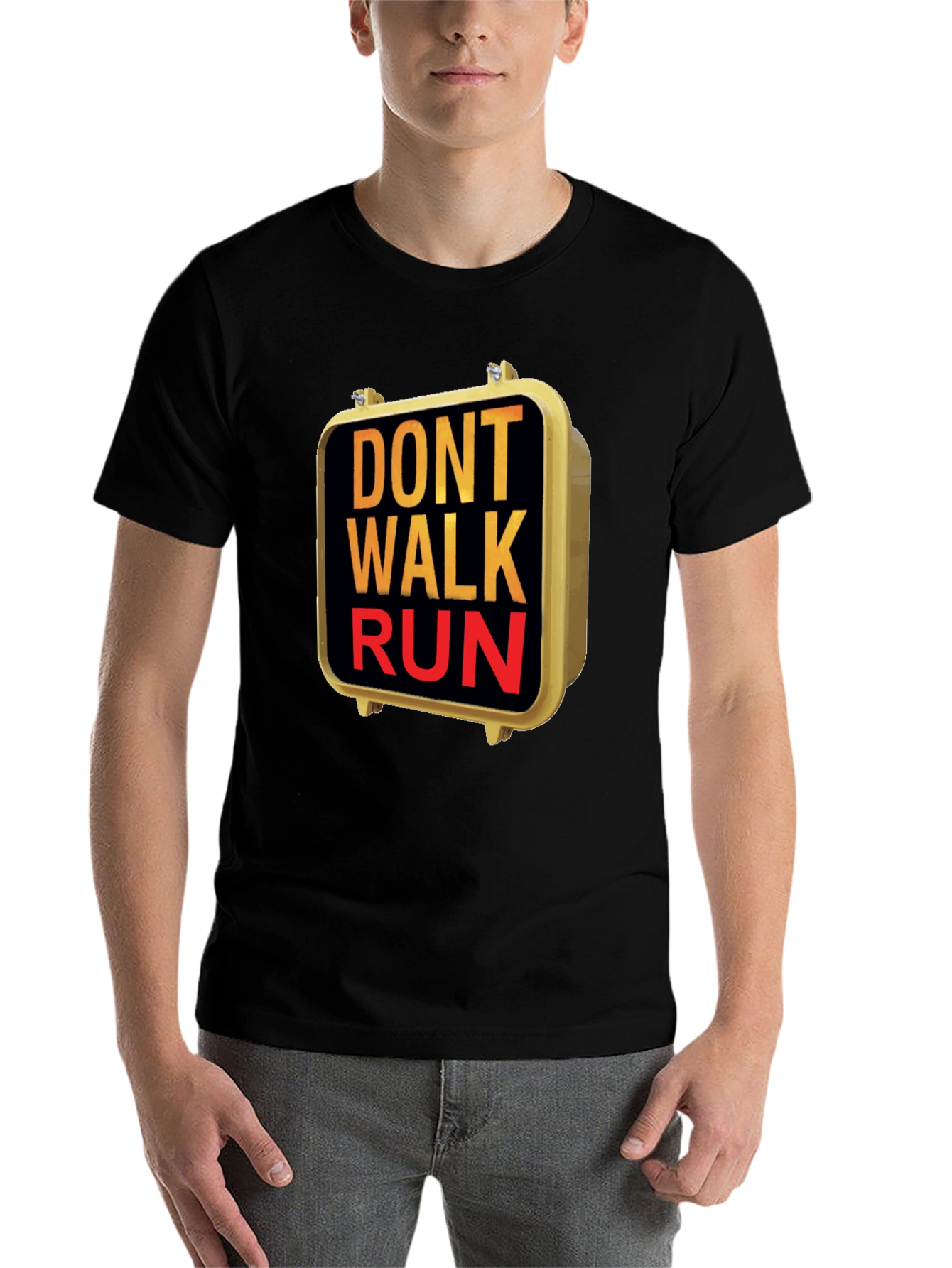 Black Don't Walk Run Graphic Tee view 7