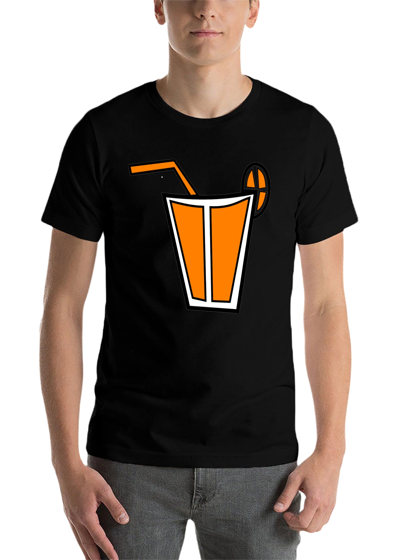 Black Orange Juice Graphic Tee view 7