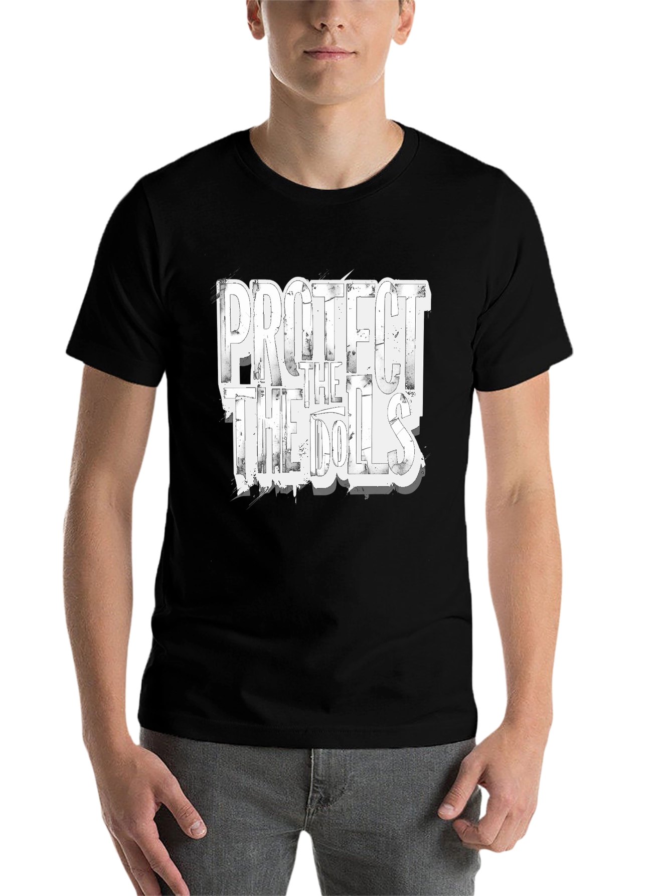 Black Protect the Dolls Graphic T-Shirt view 7