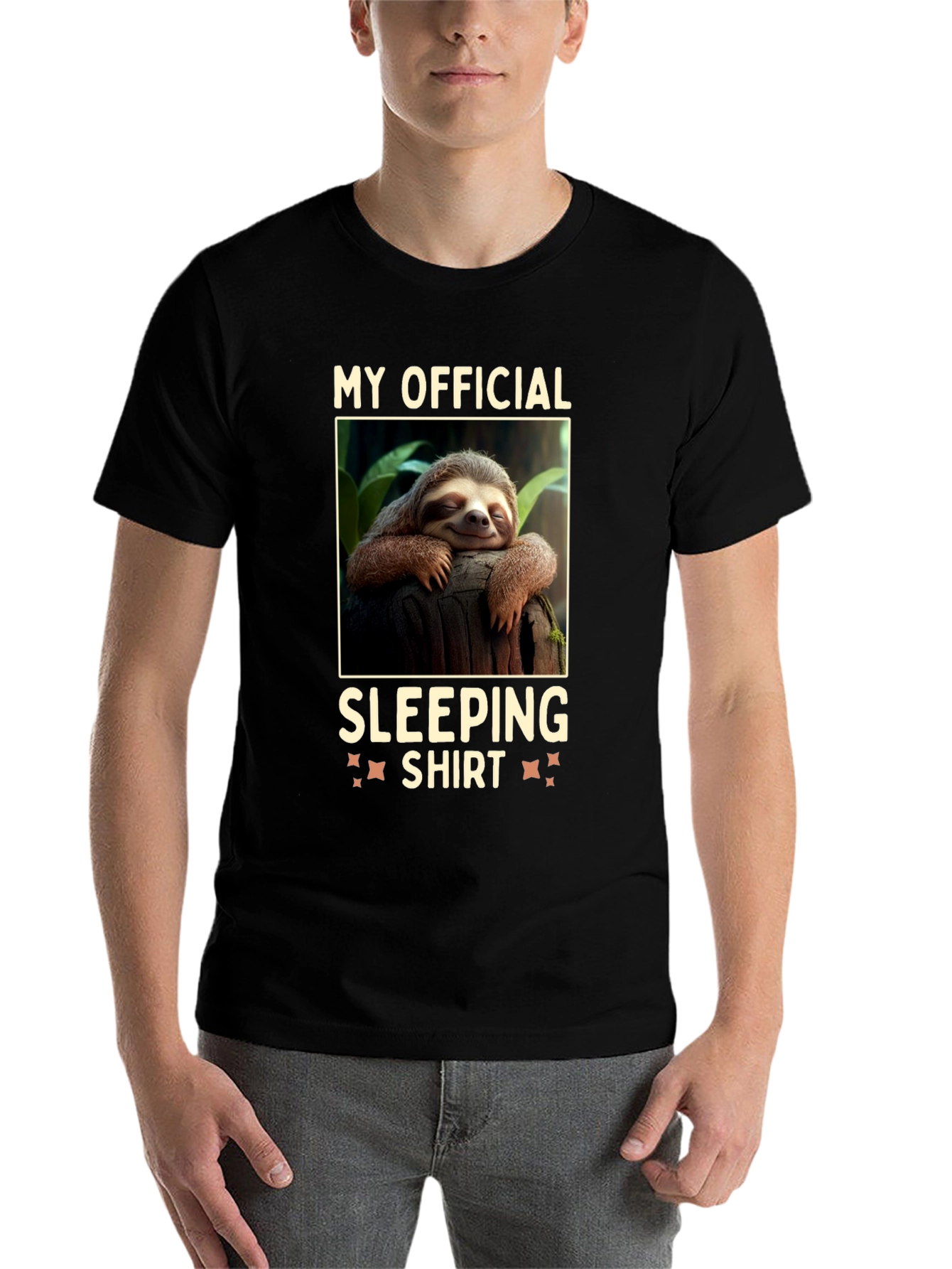Black My Official Sleeping Shirt Sloth Tee view 7