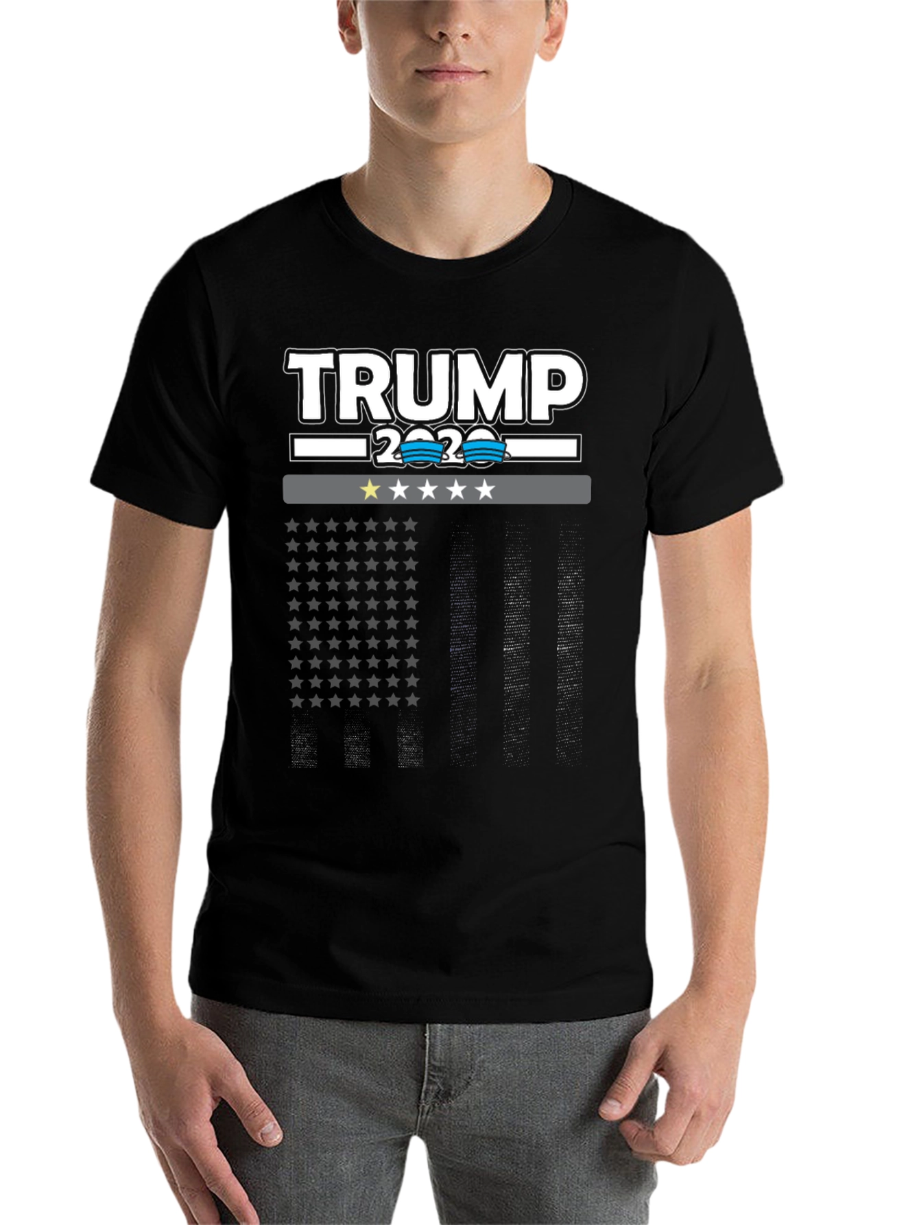 Black Trump 2020 Graphic Print Tee view 7