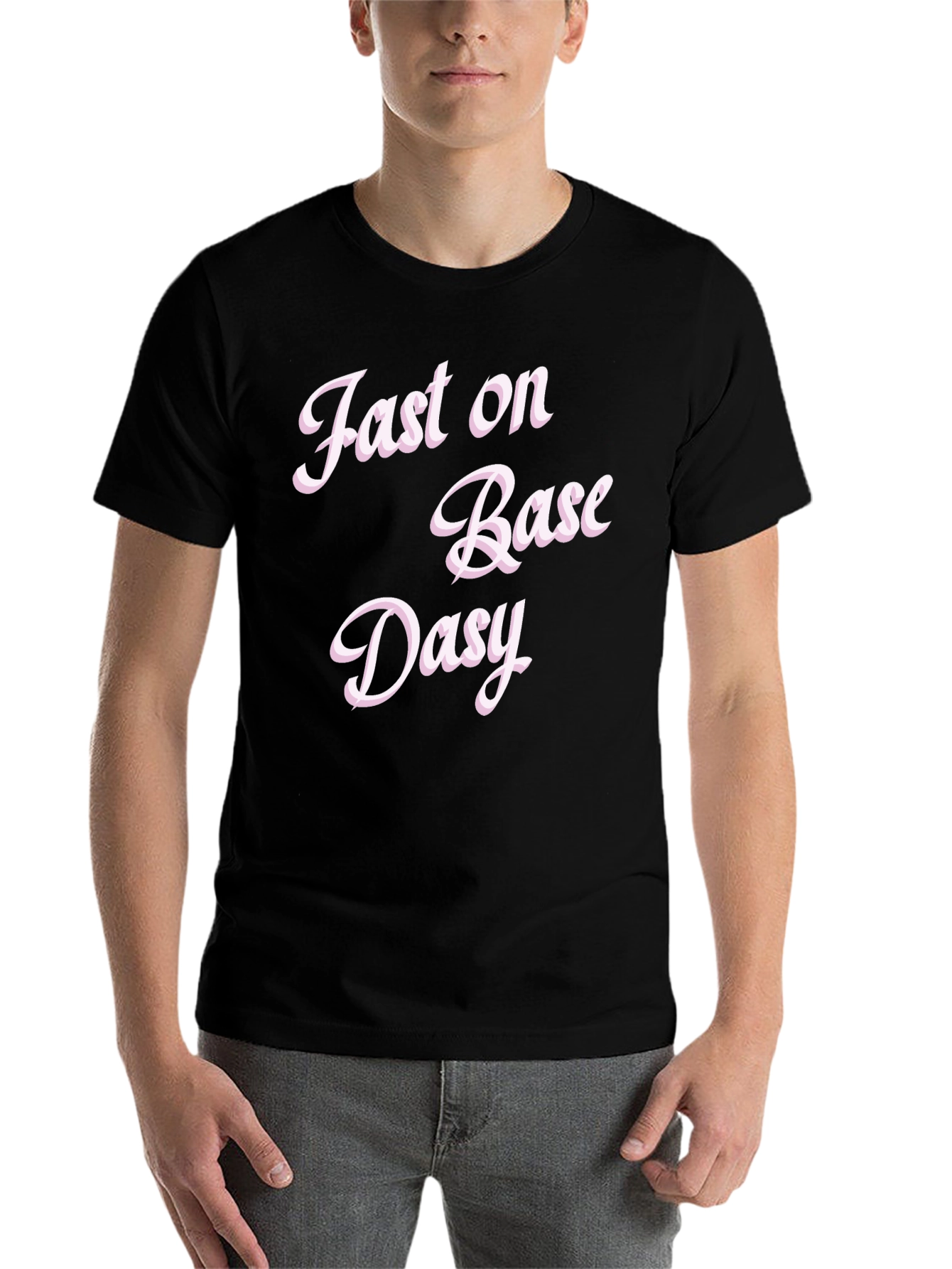 Black Fast on Base Daisy Black Graphic Tee view 7